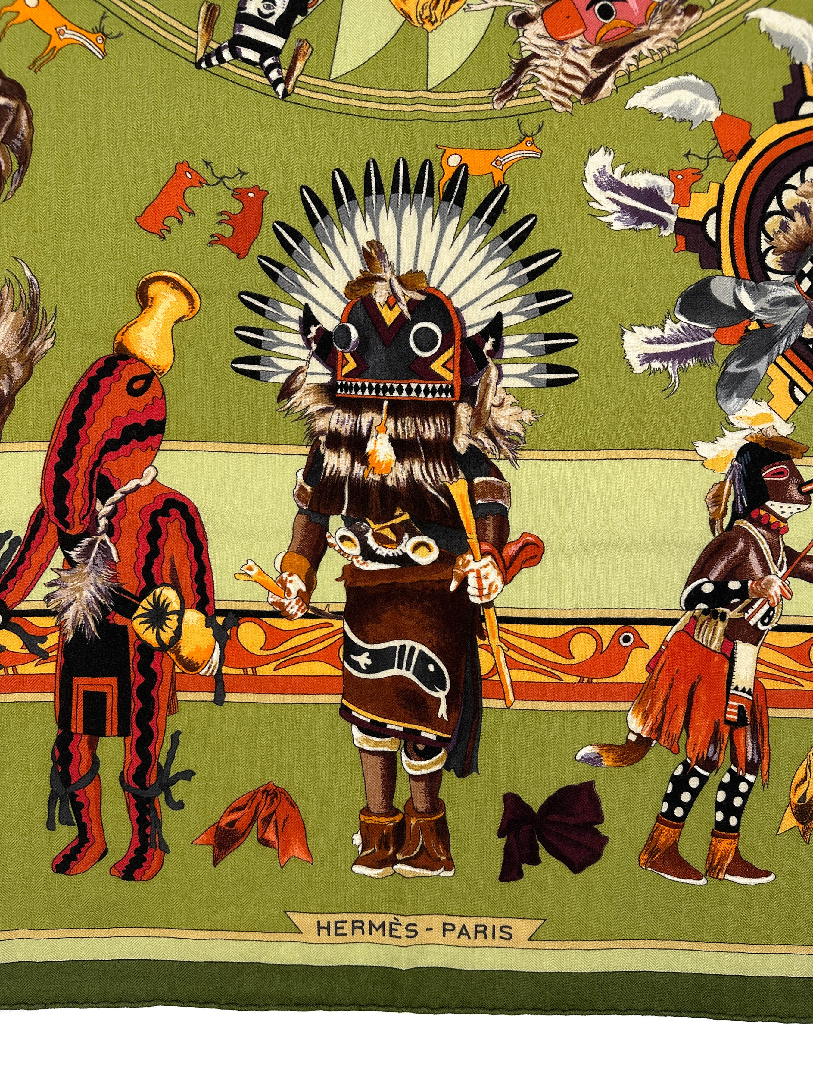 Hermès Kachinas Cashmere Silk 140