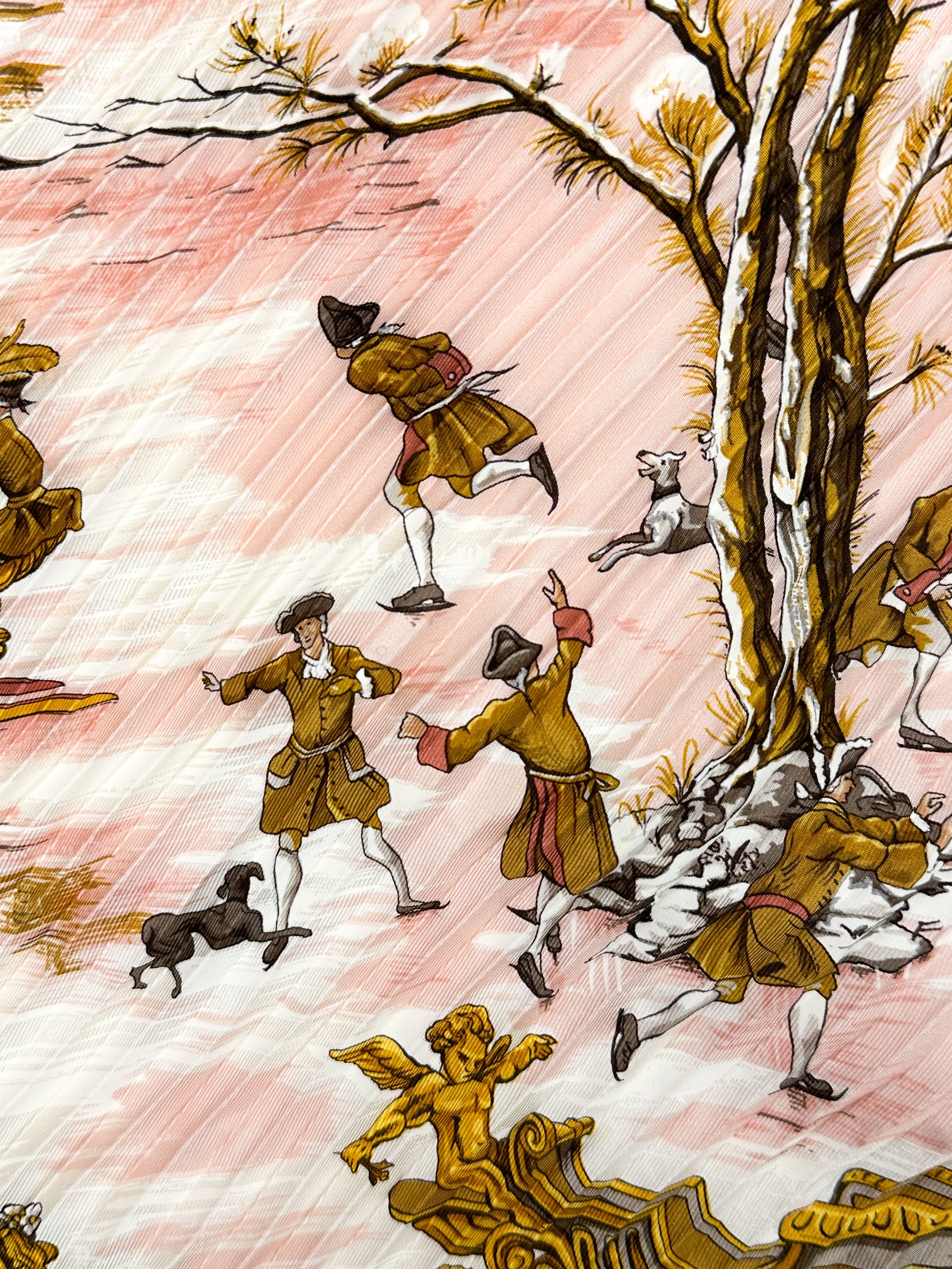 Hermès Traineaux et Glissades Plissé 90