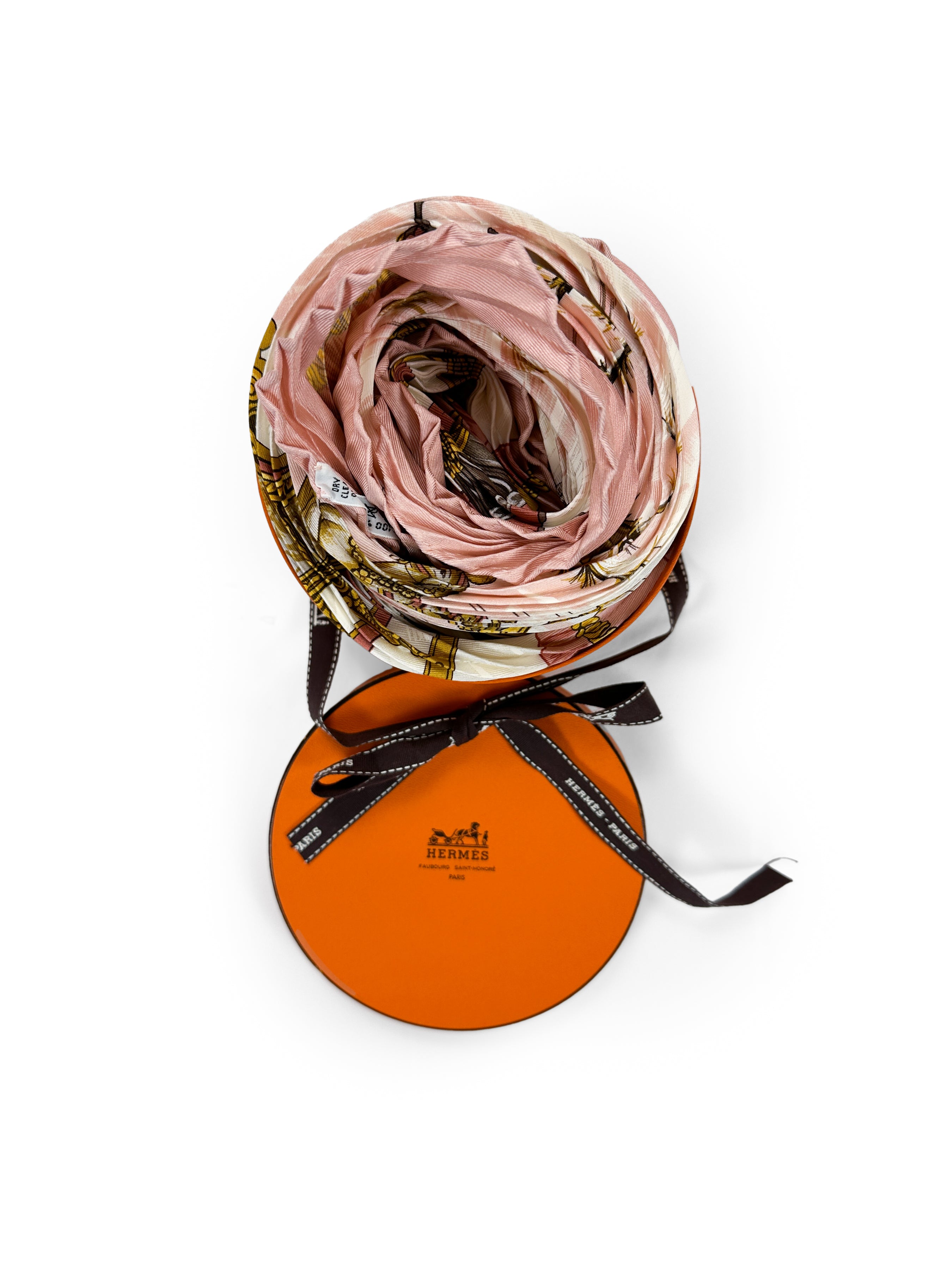 Hermès Traineaux et Glissades Plissé 90