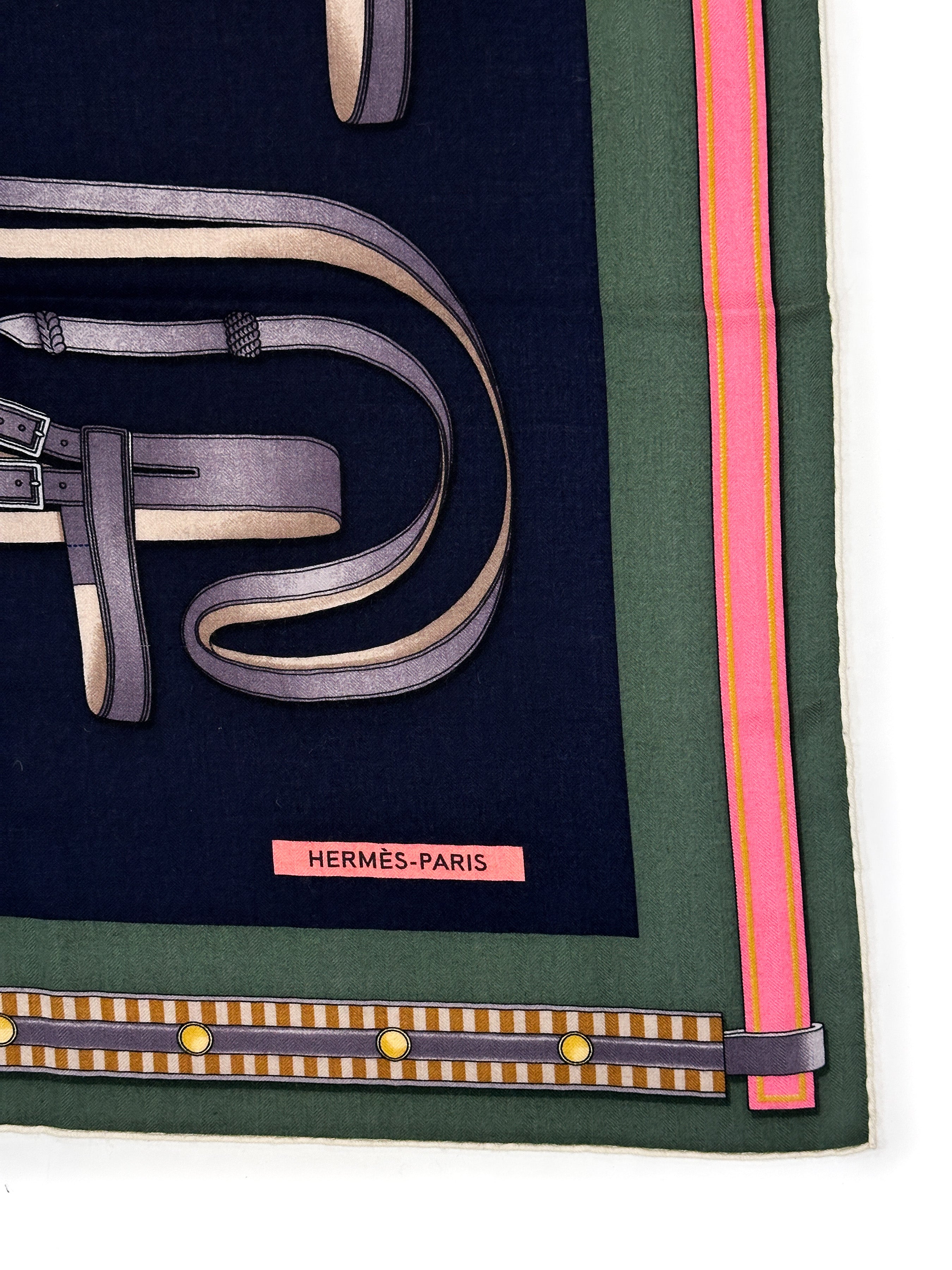 Hermès Lettres Equestres Cashmere Silk 140
