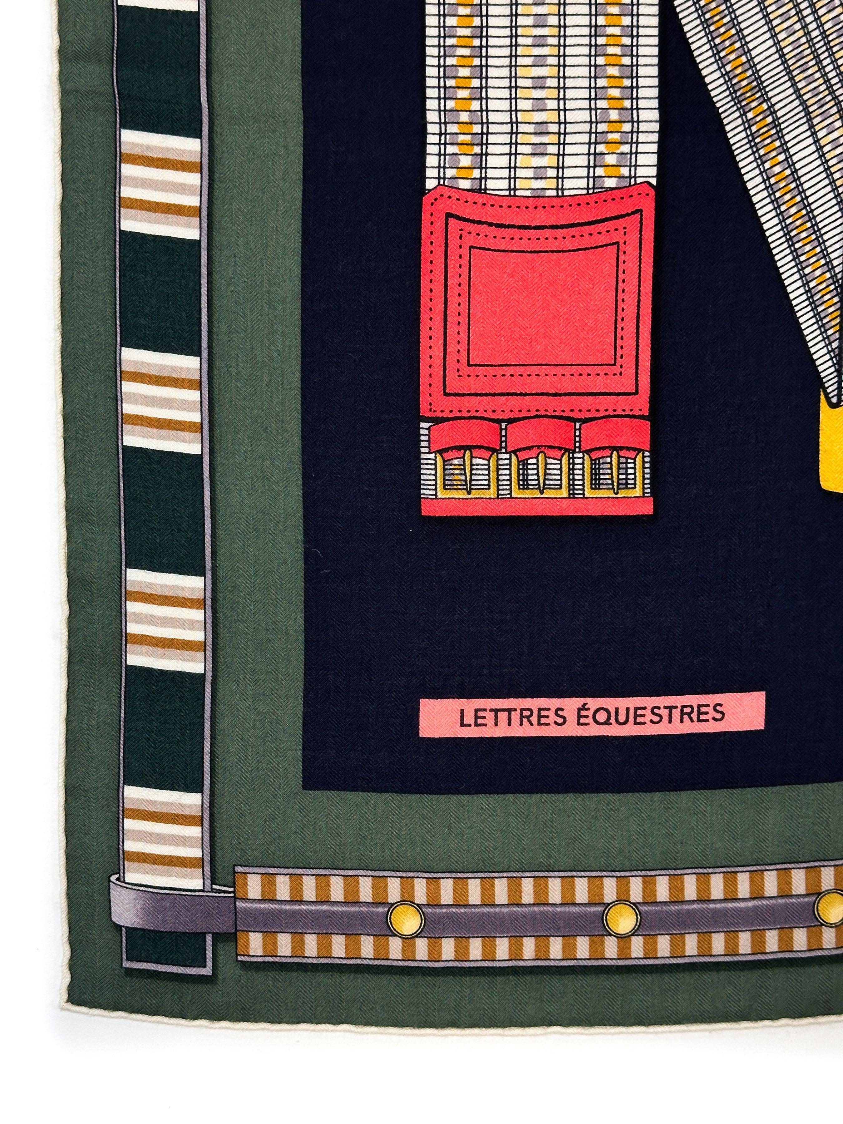 Hermès Lettres Equestres Cashmere Silk 140