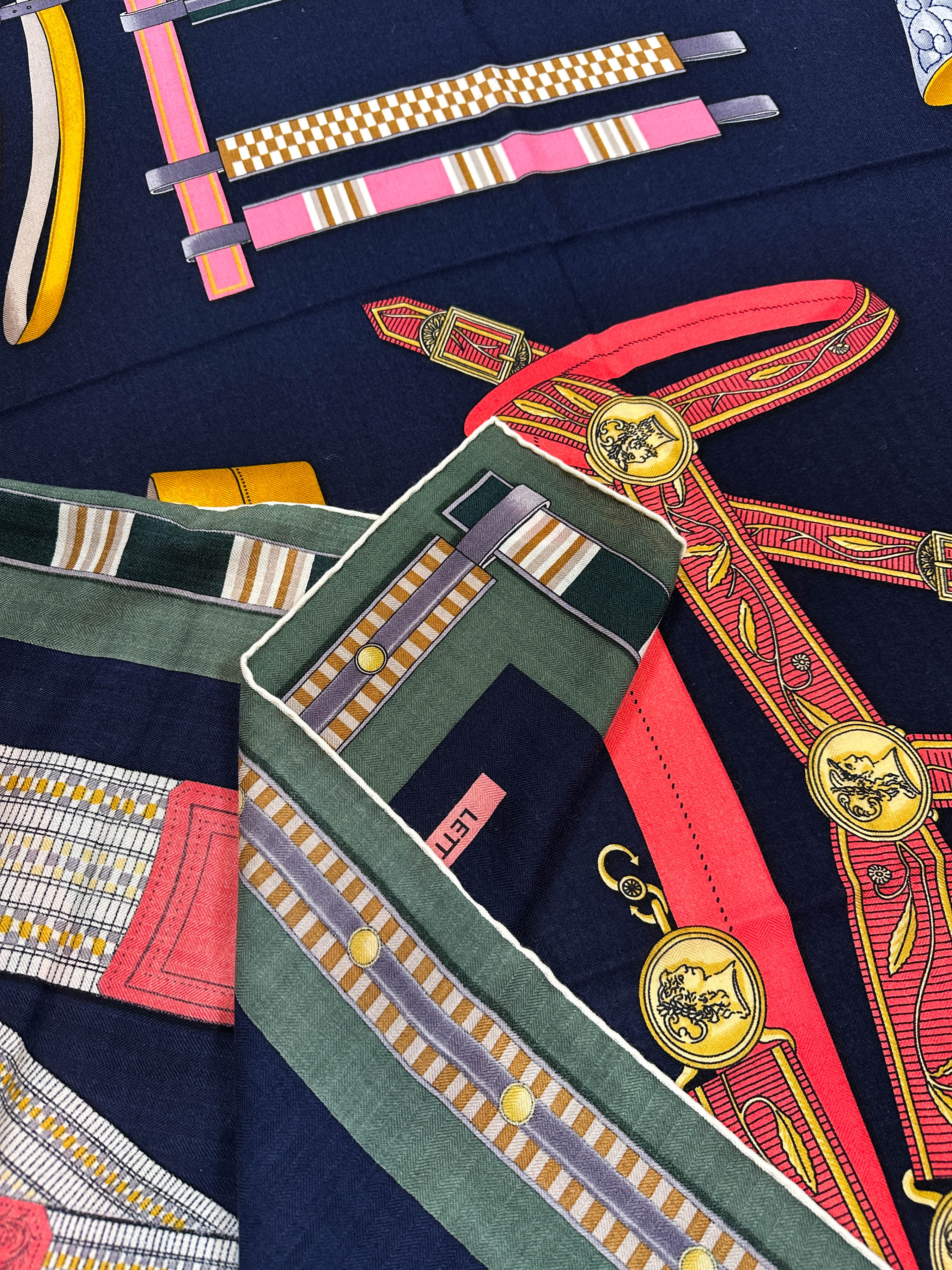 Hermès Lettres Equestres Cashmere Silk 140