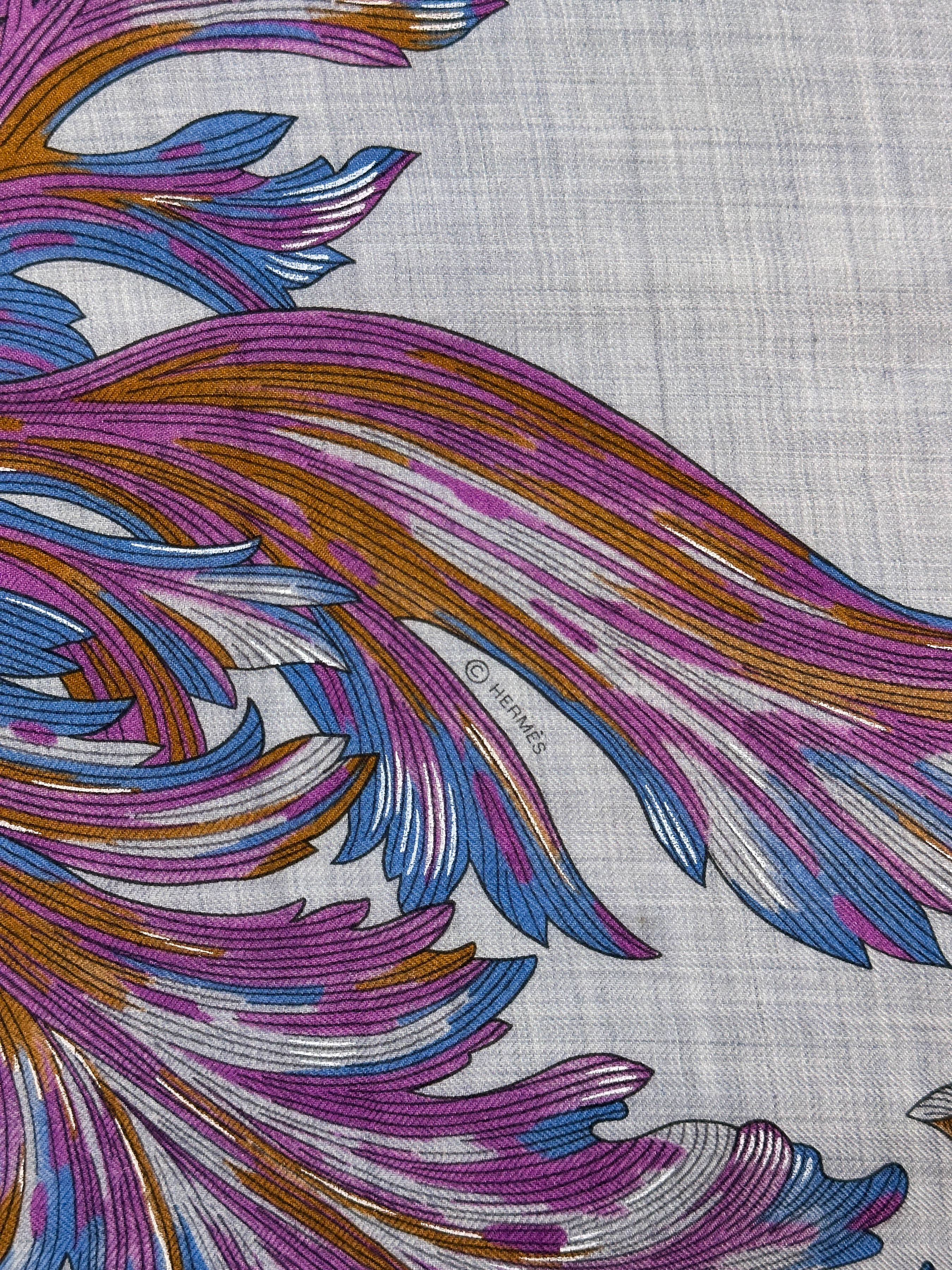 Hermès Tulipomanie Cashmere Silk Giant Triangle