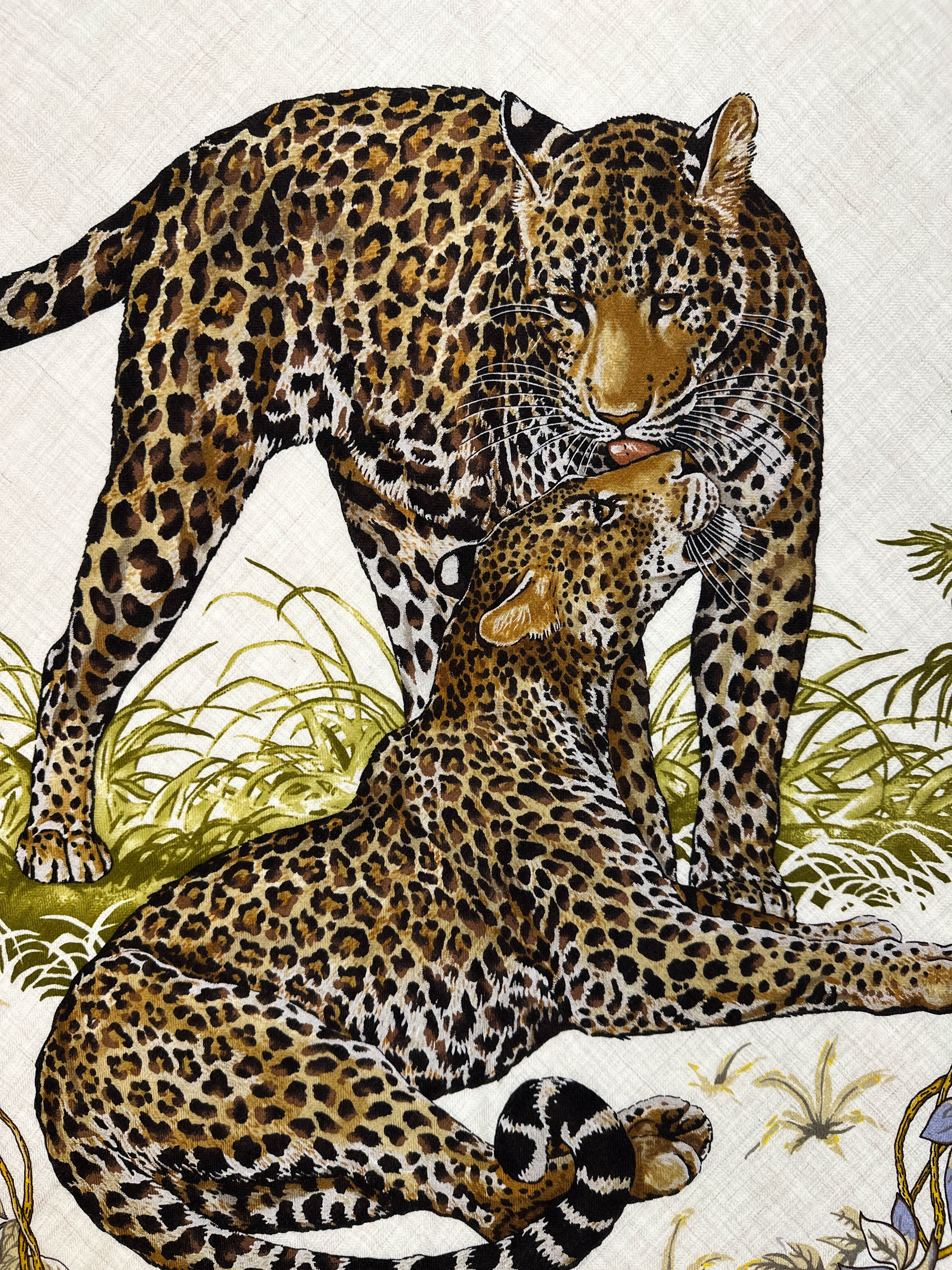 Hermès Jungle Love Cashmere Silk Giant Triangle