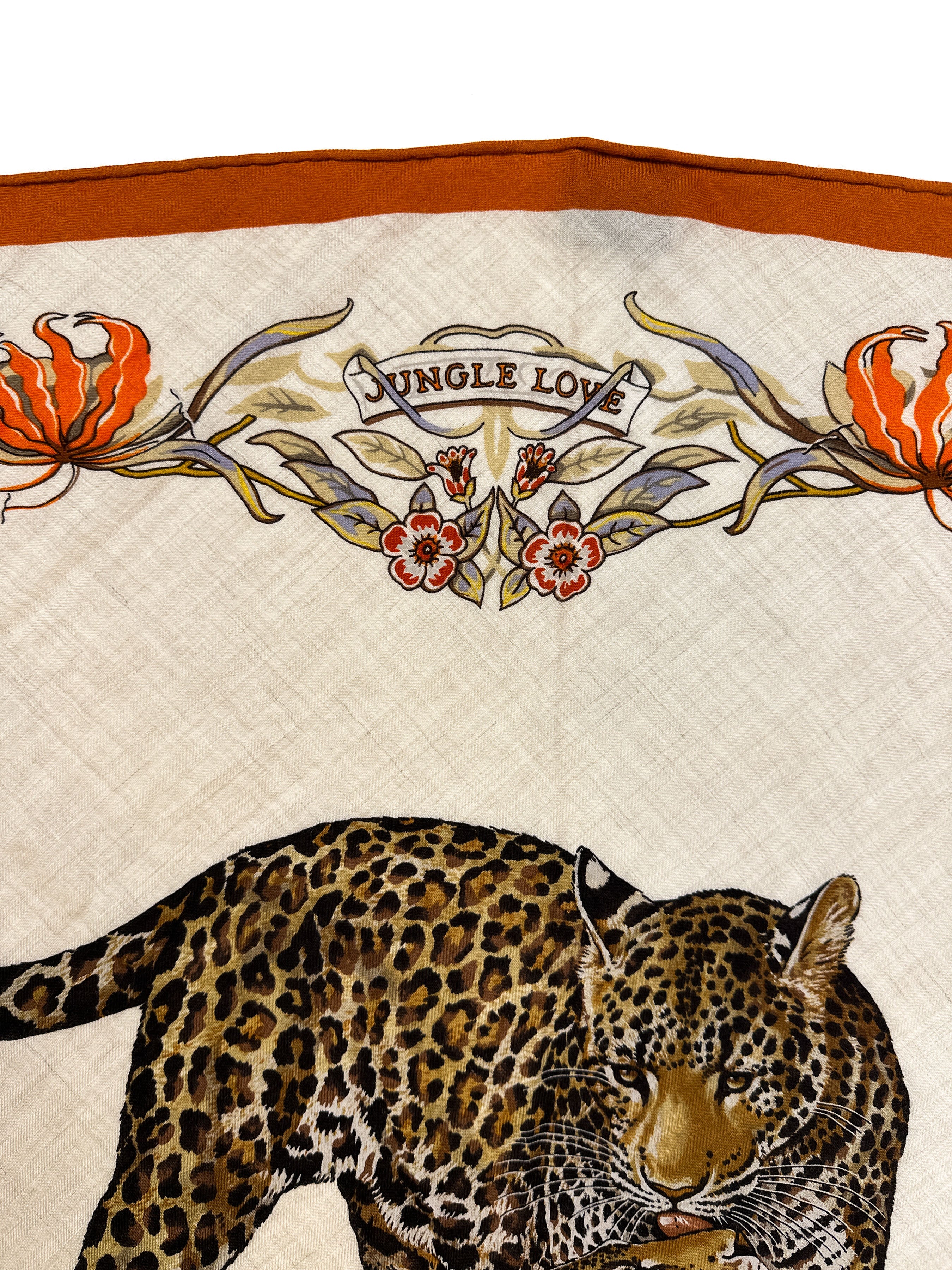 Hermès Jungle Love Cashmere Silk Giant Triangle