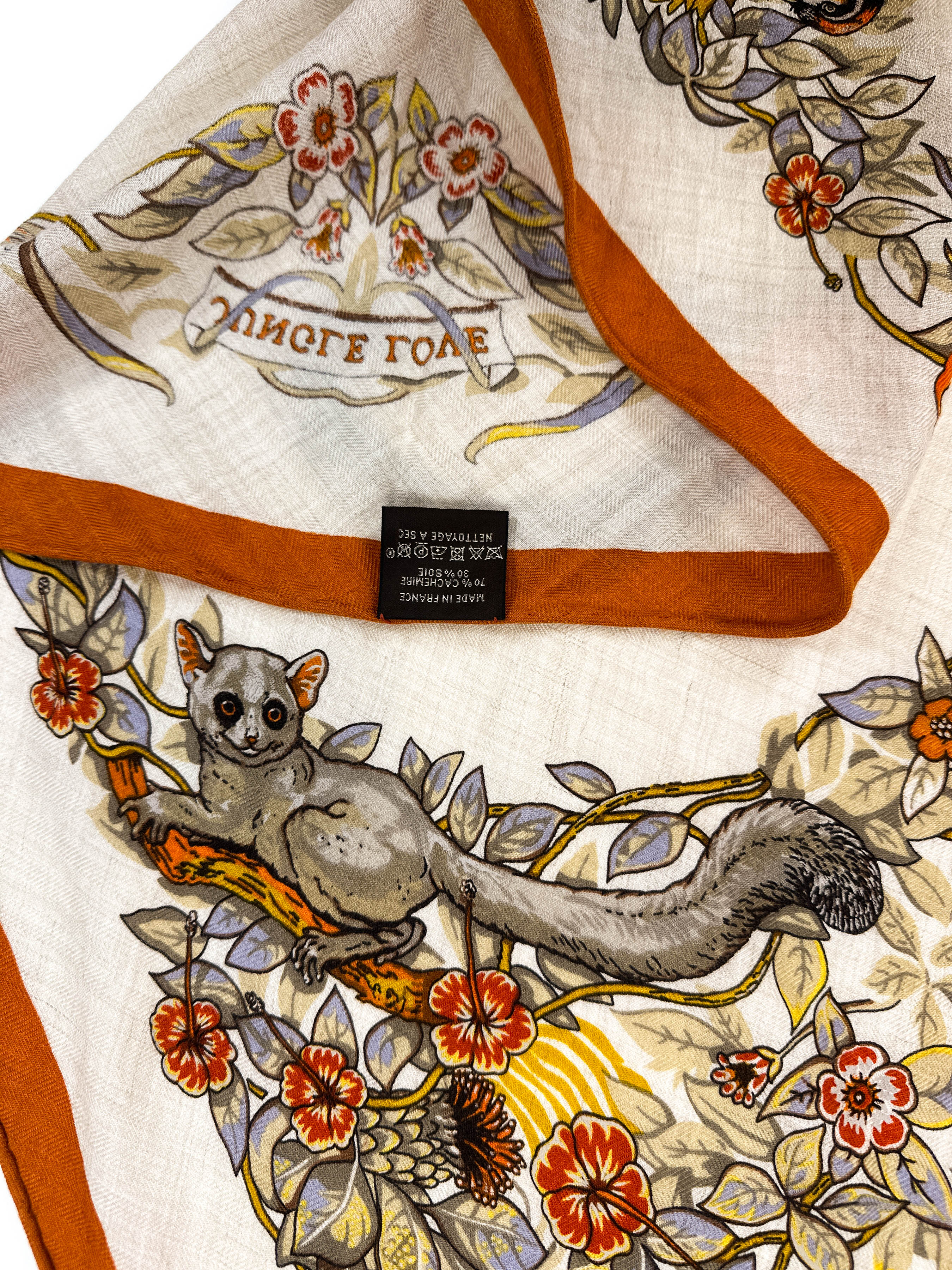 Hermès Jungle Love Cashmere Silk Giant Triangle