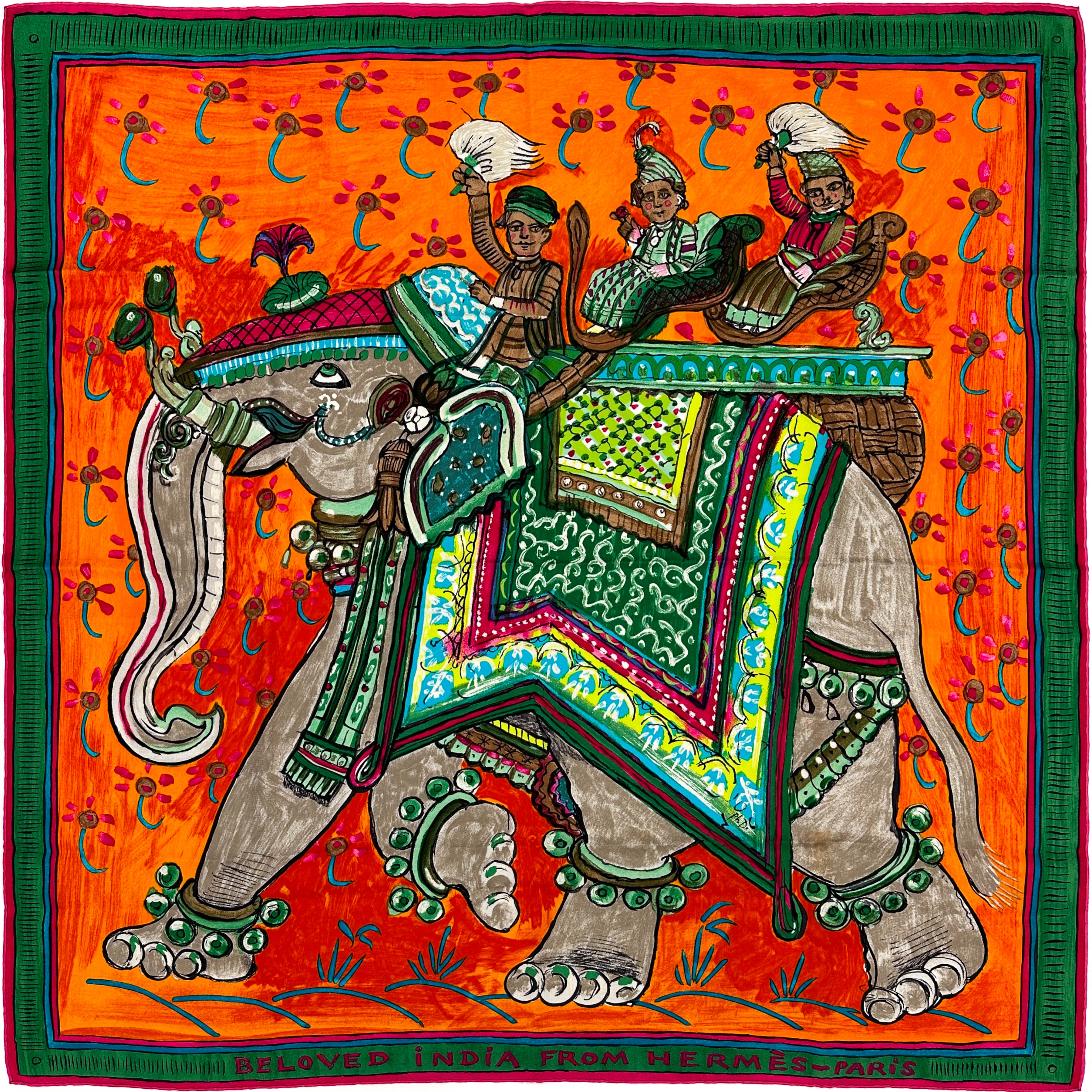 Hermès Beloved India 90