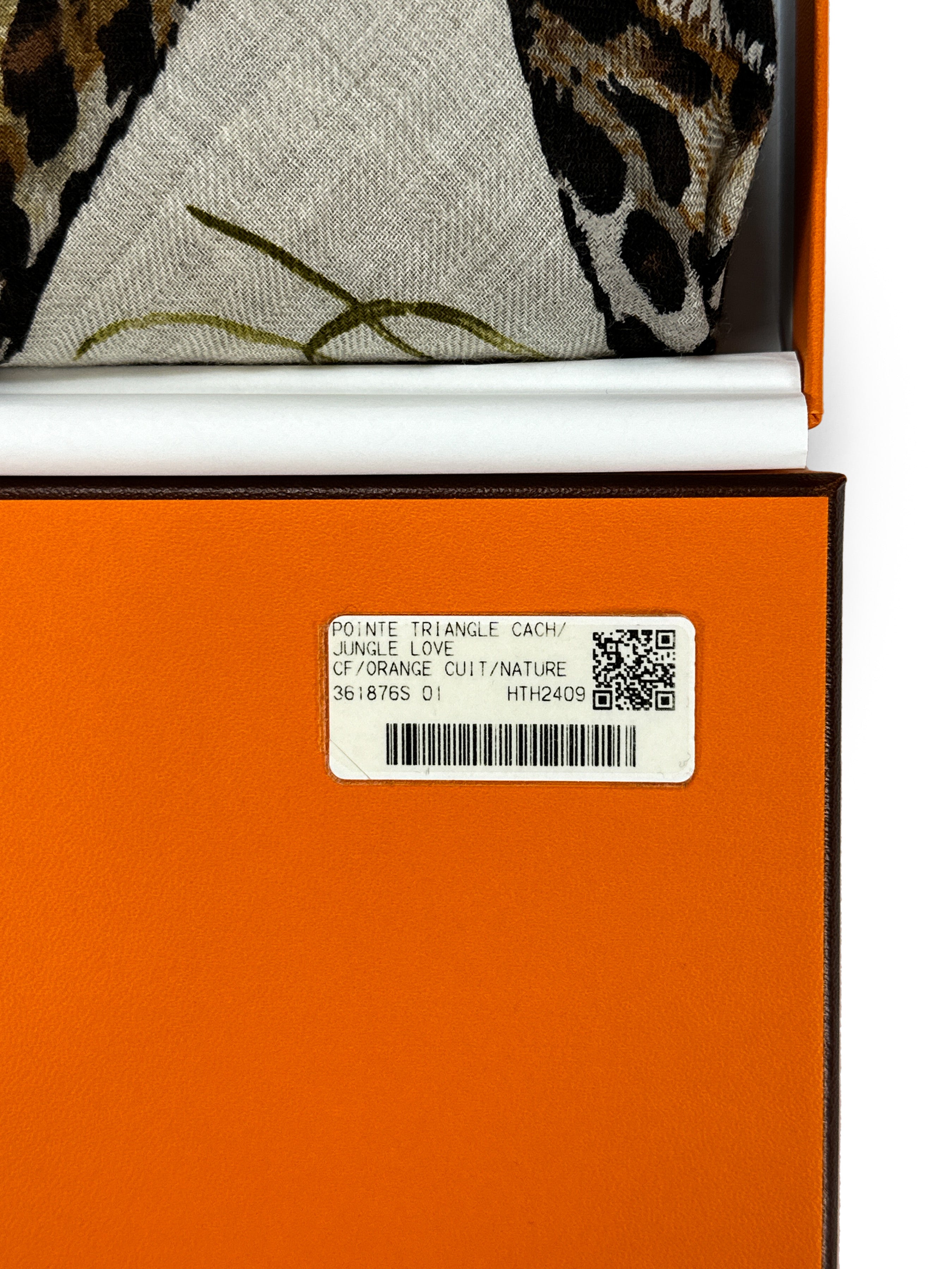Hermès Jungle Love Cashmere Silk Giant Triangle