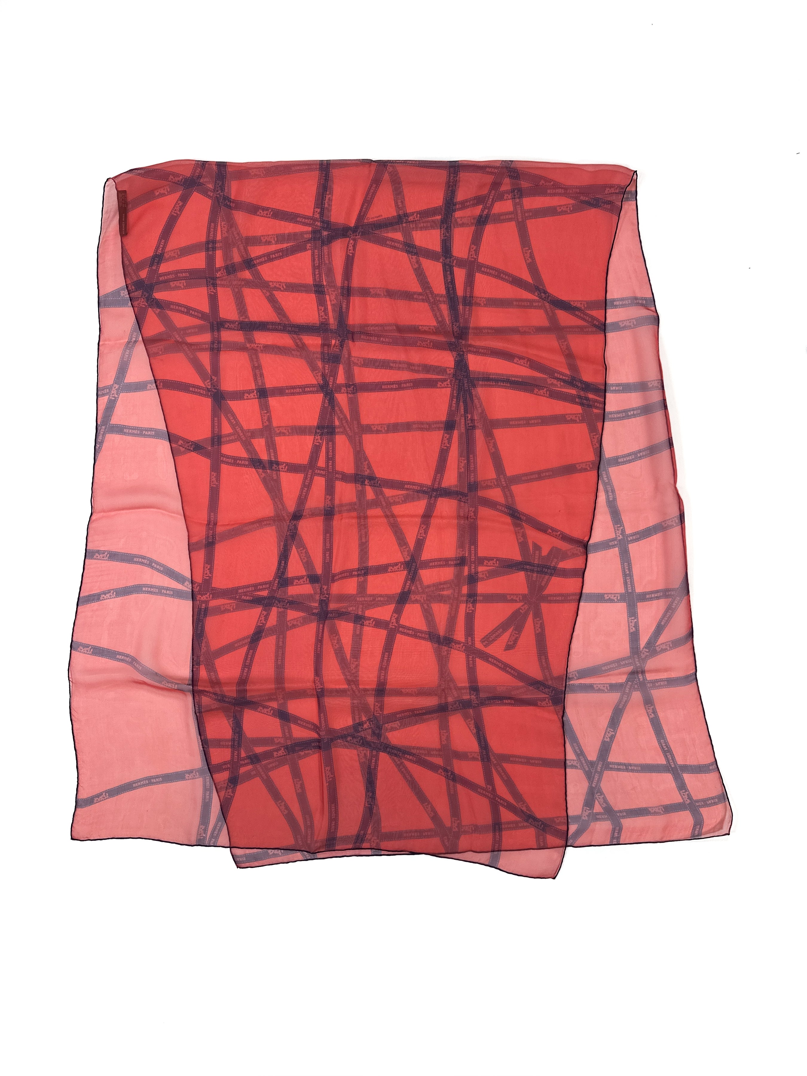 Hermès Bolduc Mousseline Shawl