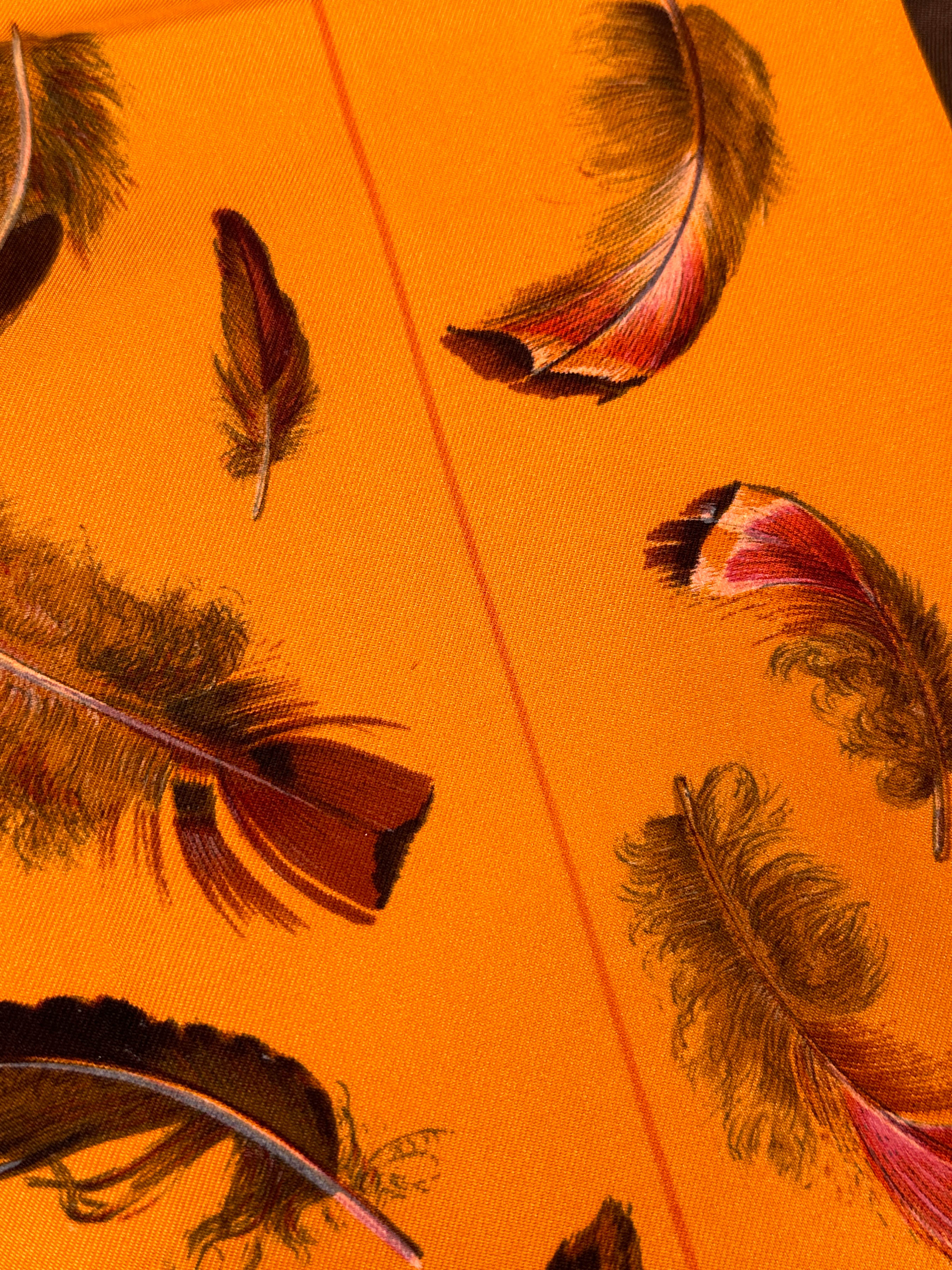 Hermès Plumes Silk Shawl