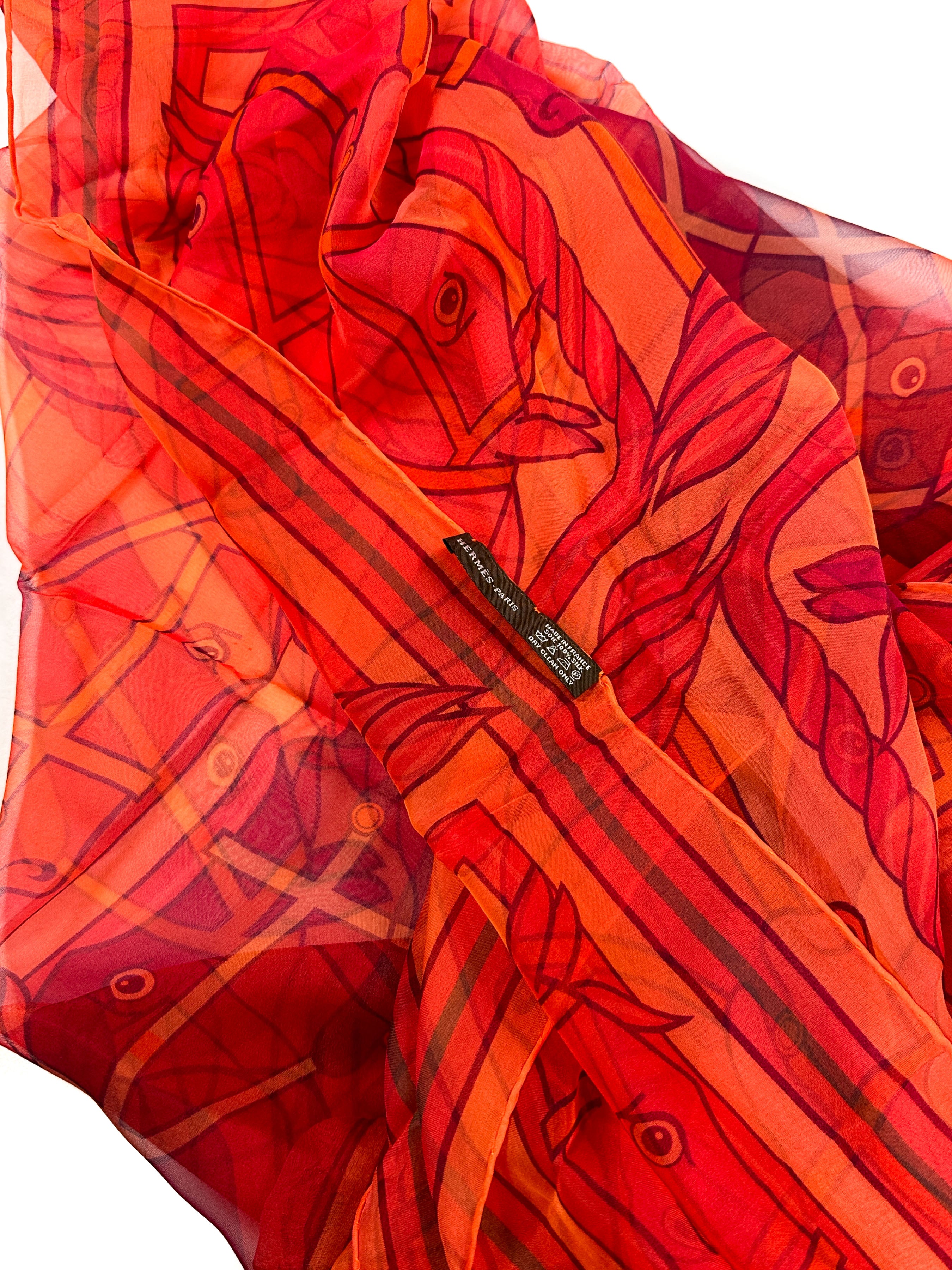 Hermès Quadrige Mousseline Shawl