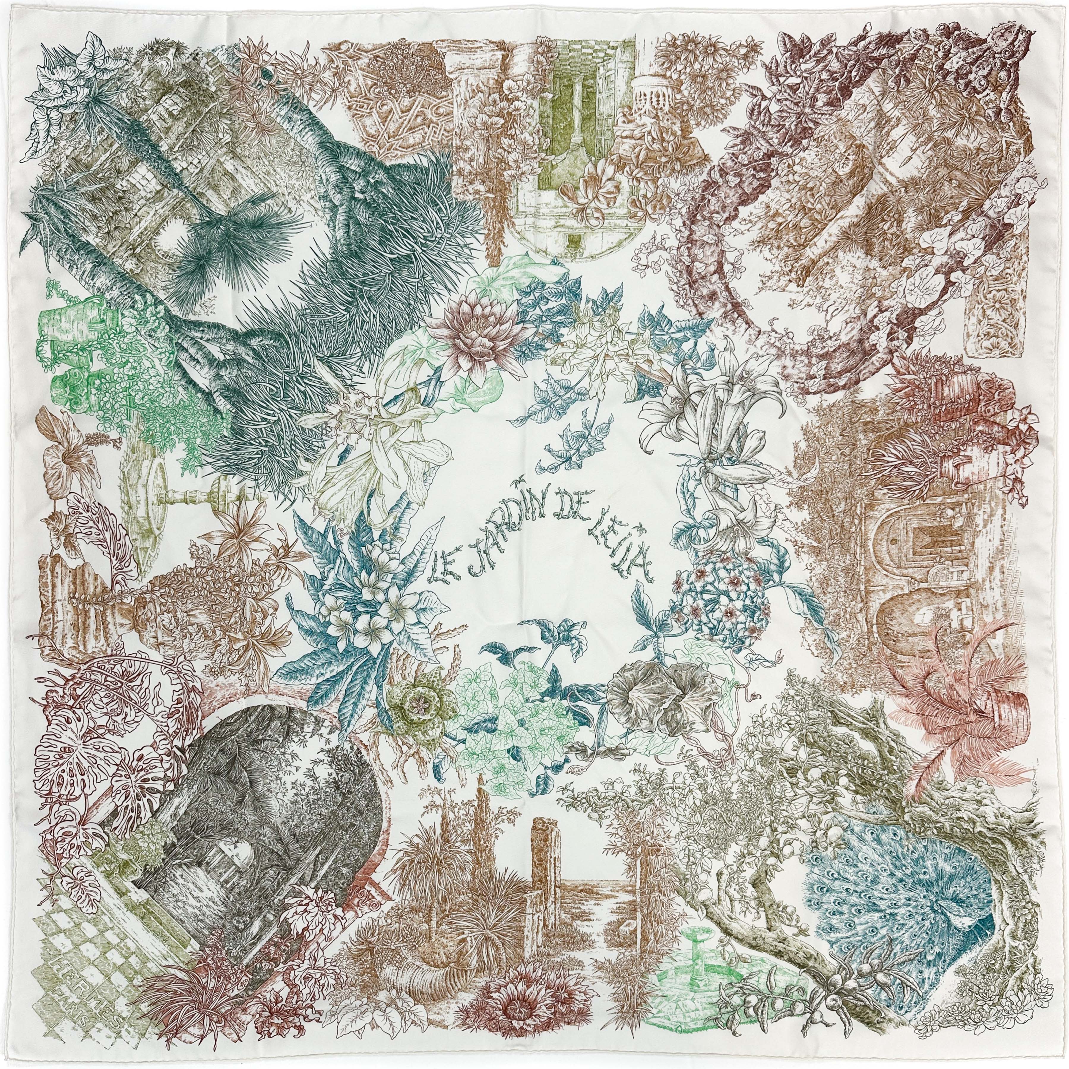 Hermès Le Jardin de Leïla 90