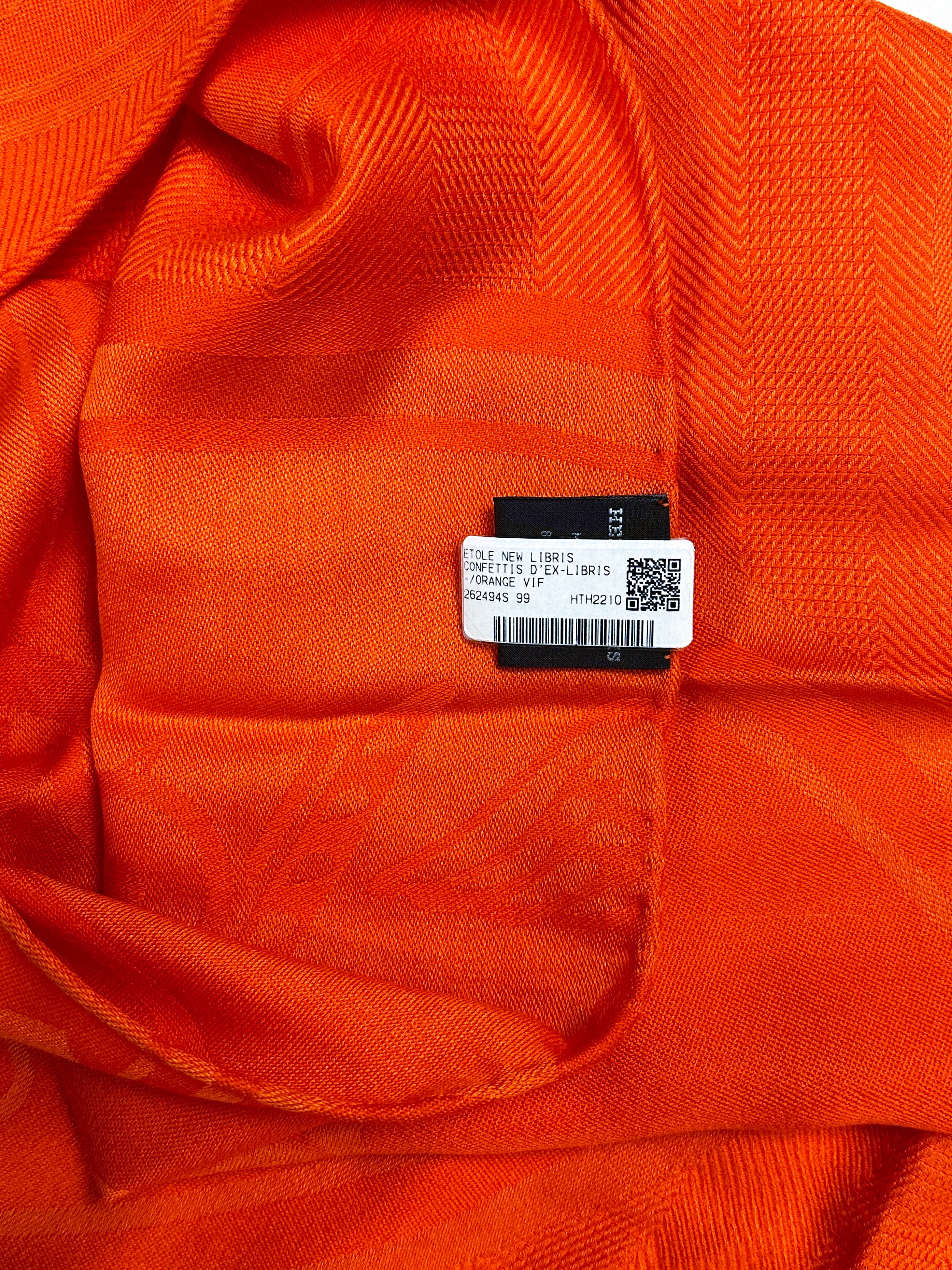 Hermès New Libris Cashmere Silk Stole