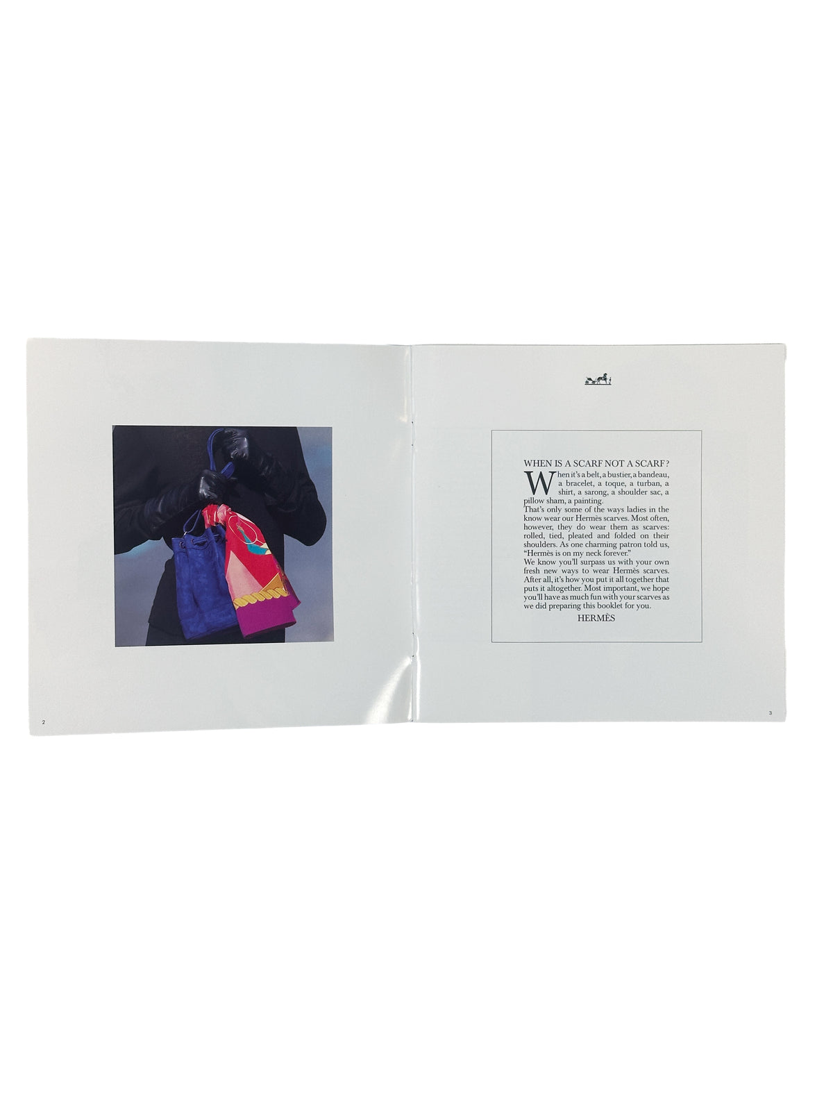 Hermès 1988 How to Wear Your Hermès Scarf Catalog