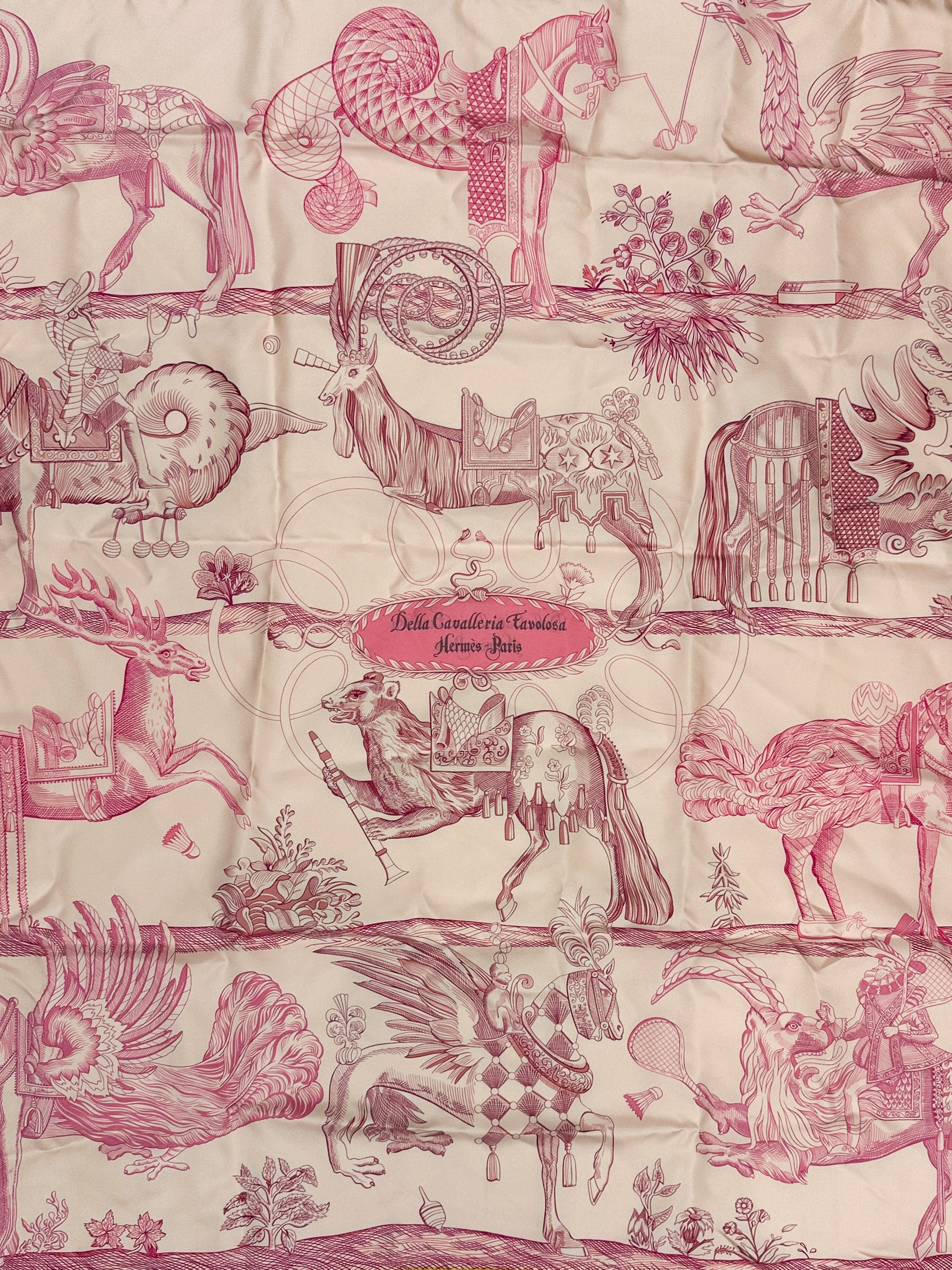 Hermès Della Cavalleria Favolosa Double Face 90