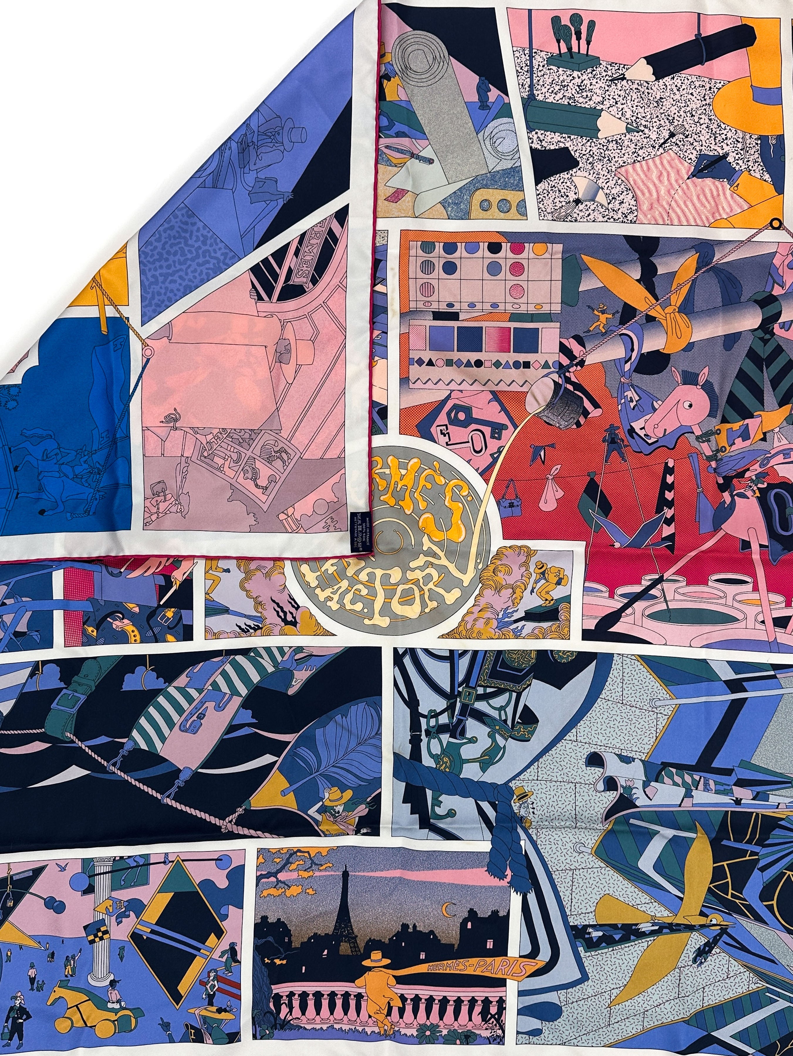 Hermès Hermès Factory Suite Double Face 90