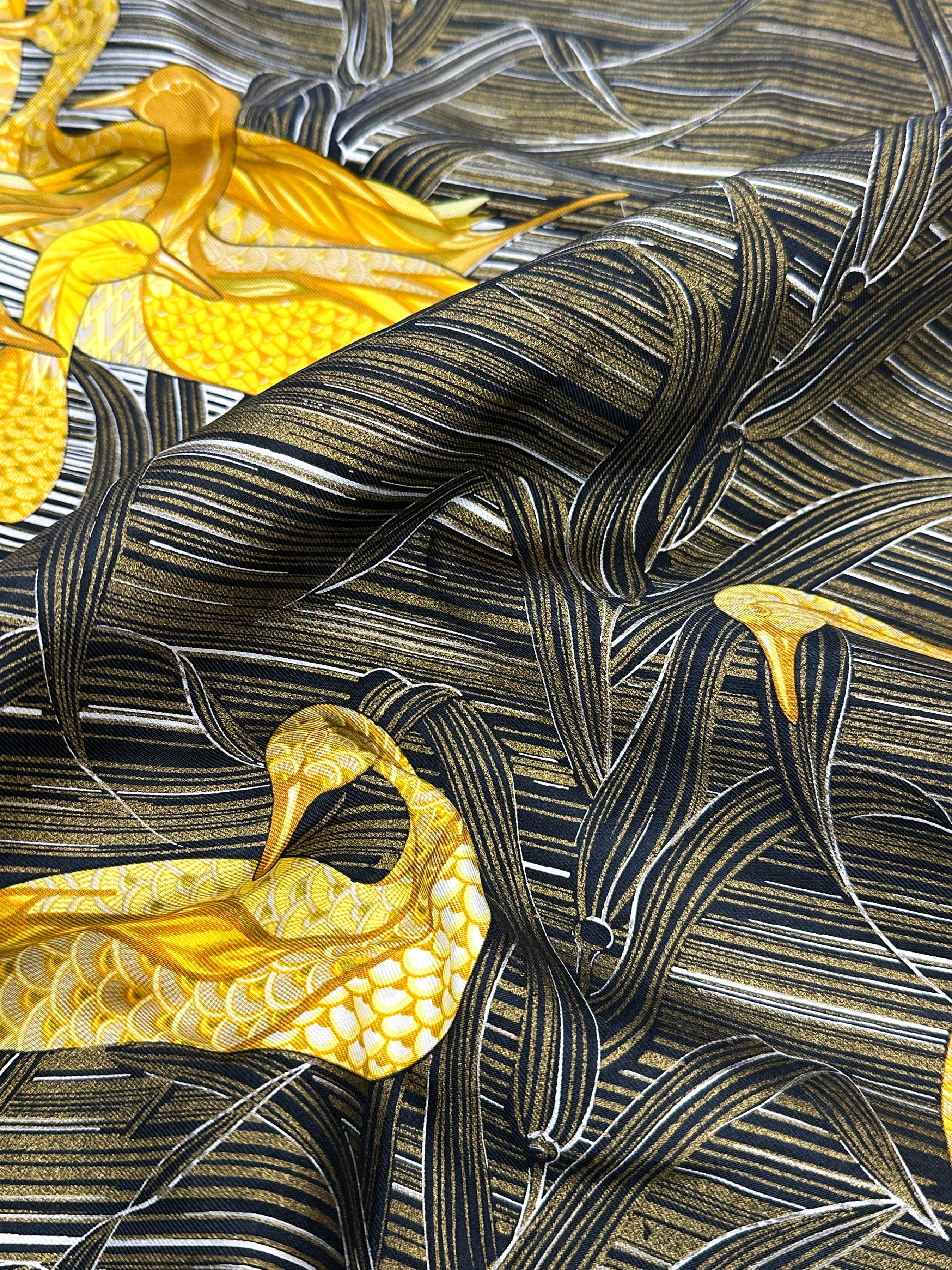 Hermès Metallic La Mare Aux Canards 90