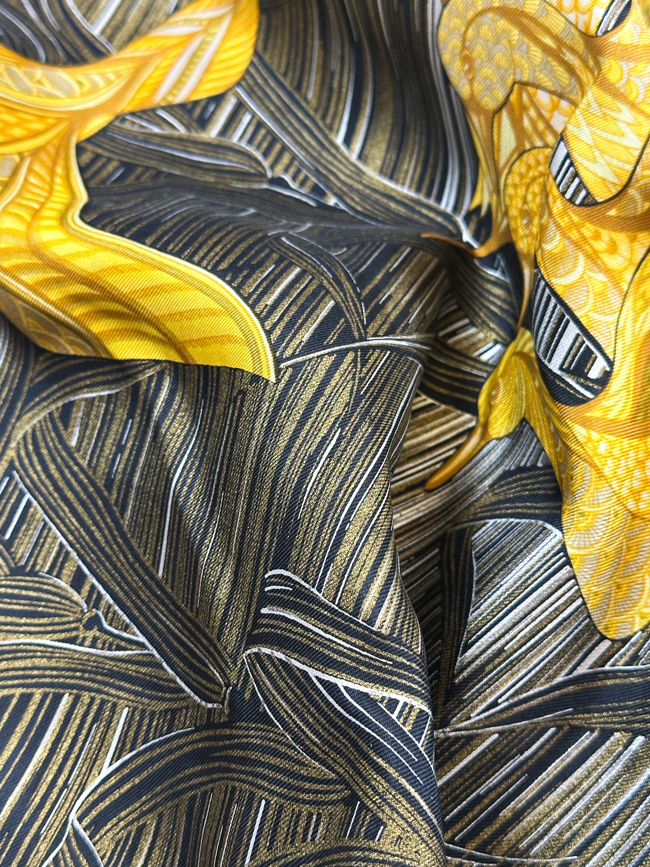 Hermès Metallic La Mare Aux Canards 90