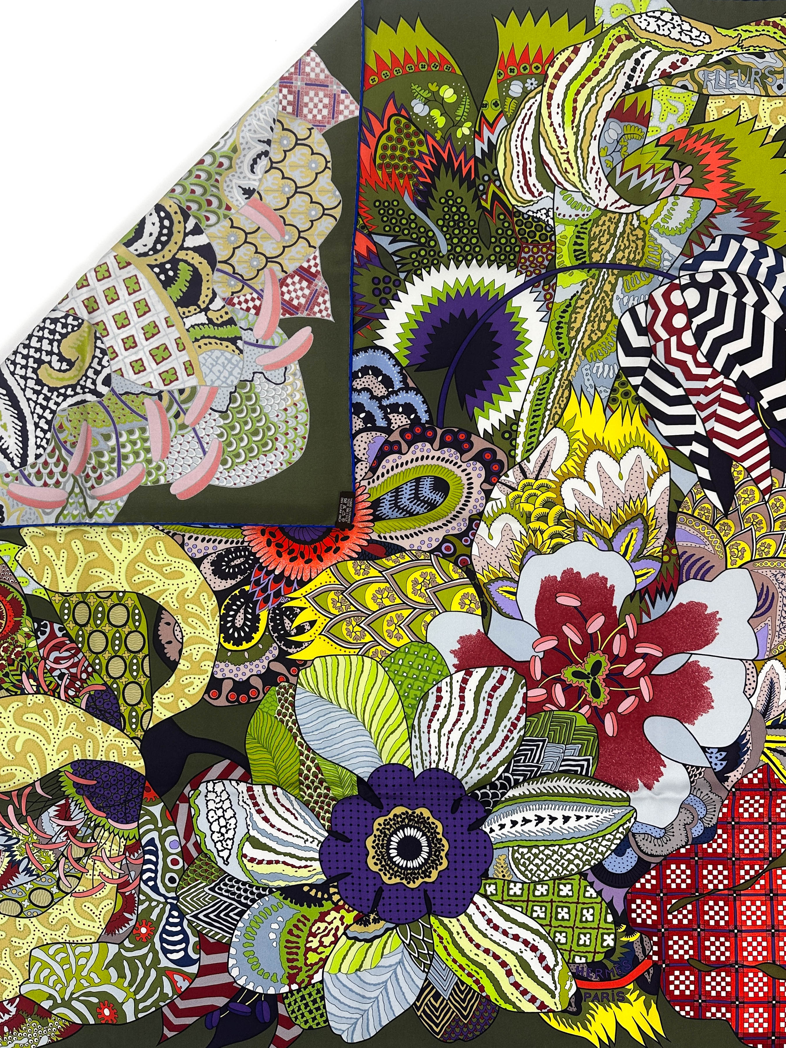 Hermès Fleurs d'Indiennes 90