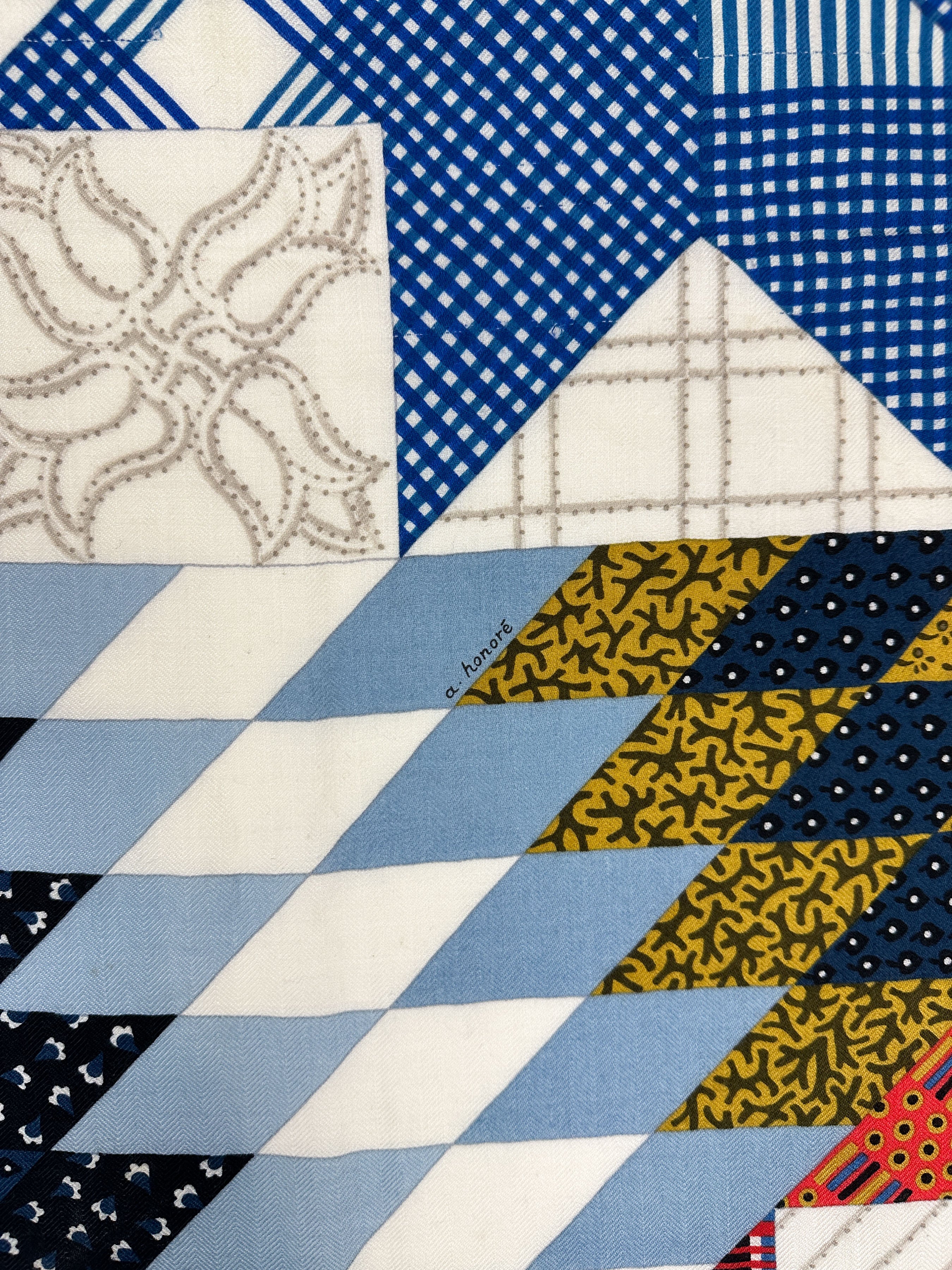 Hermès American Quilts Cashmere Silk 140