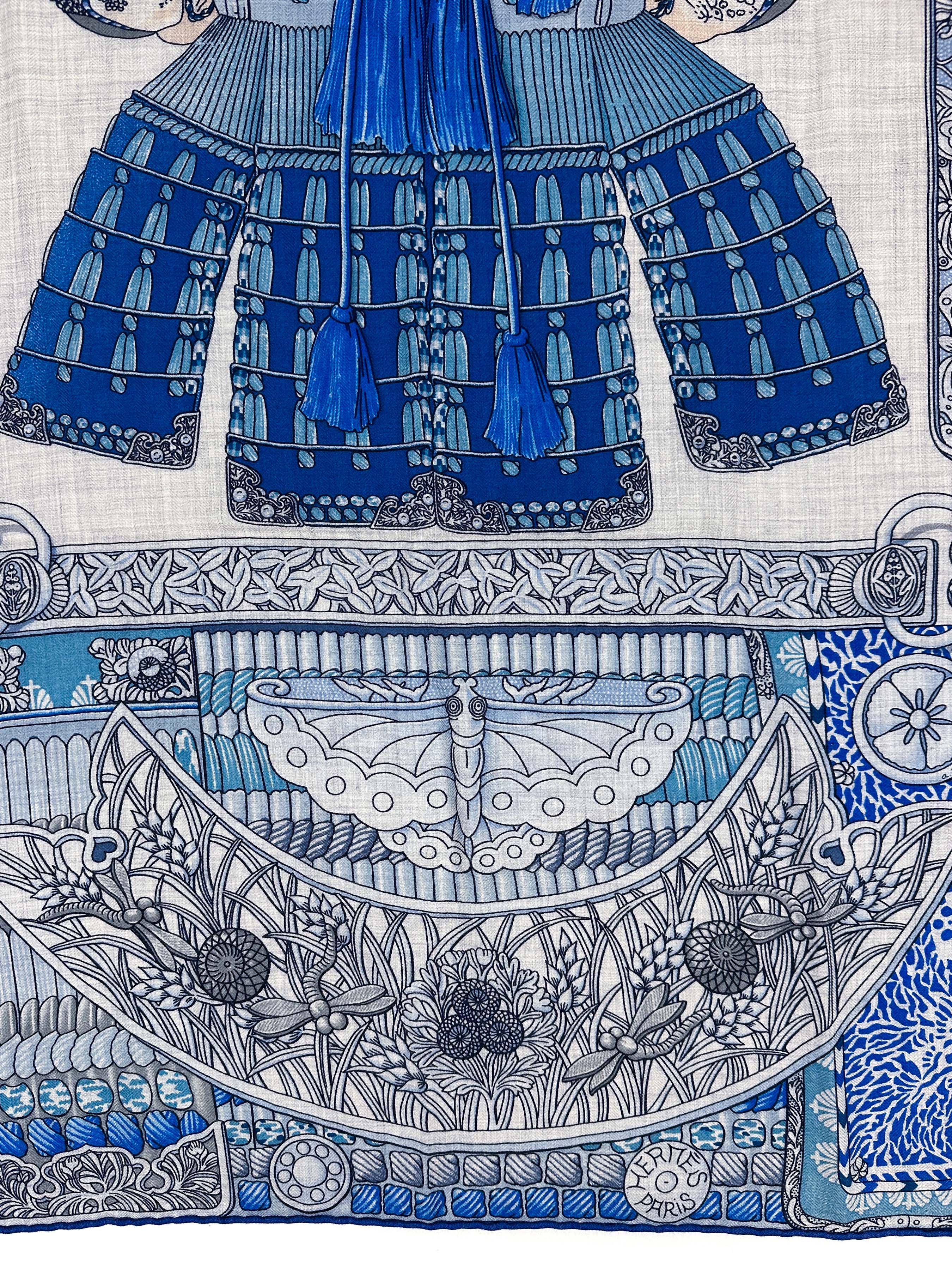 Hermès Parures de Samourais Cashmere Silk 140