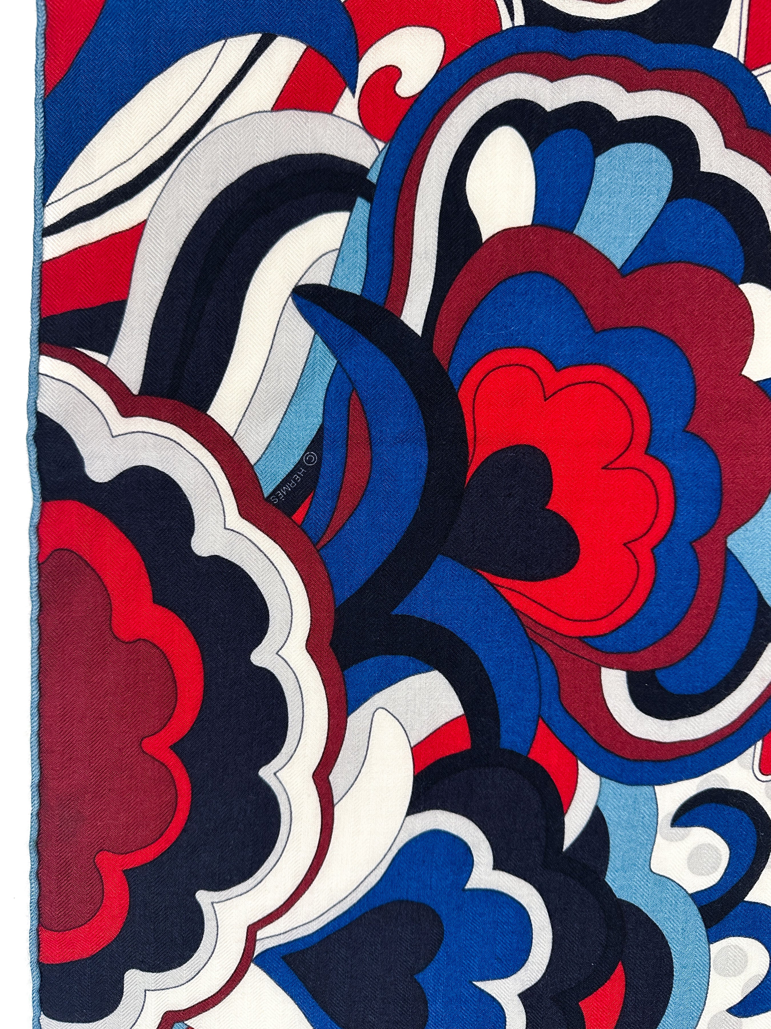 Hermès Faubourg Rainbow Cashmere Silk 140