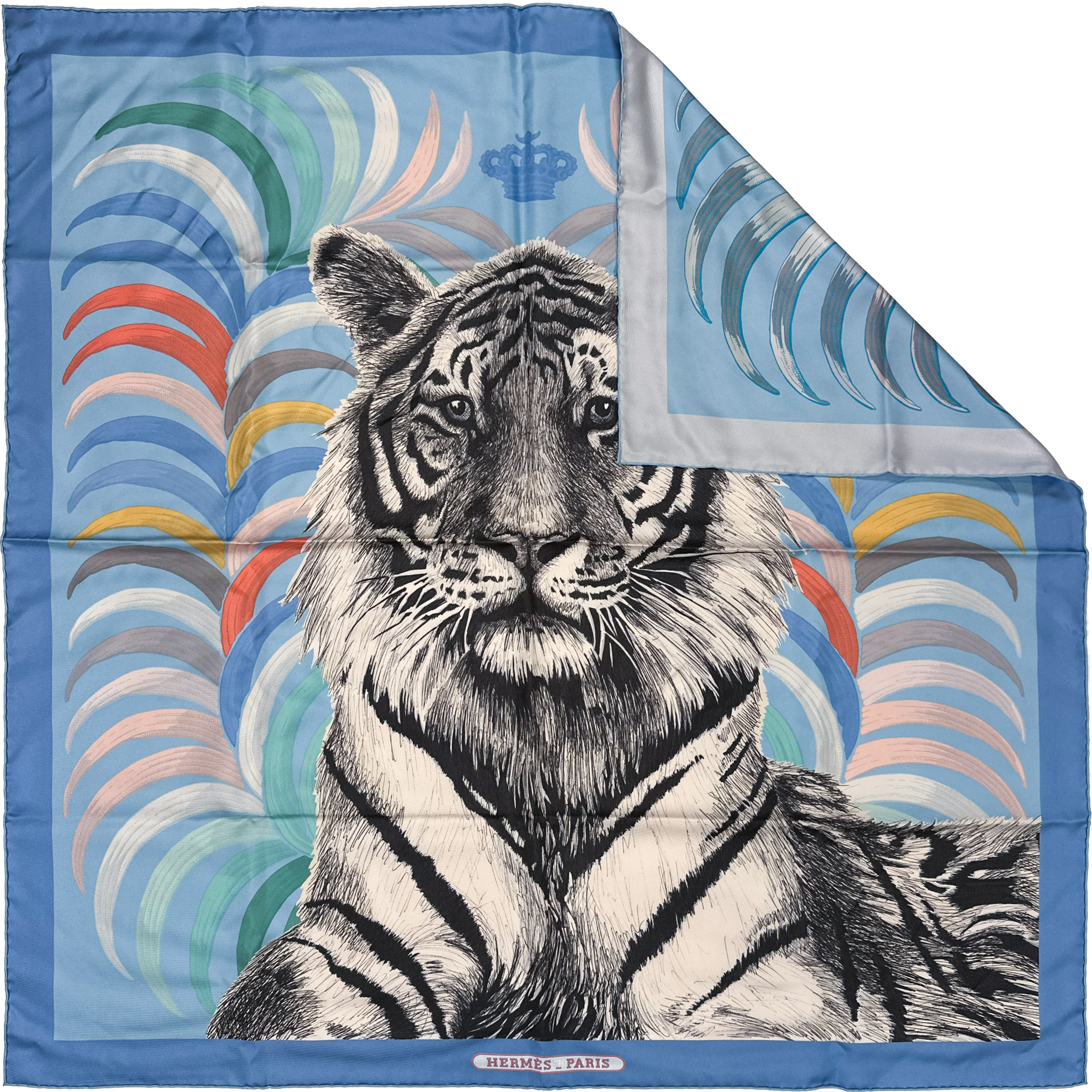 Hermès Tigre Royal Double Face 90