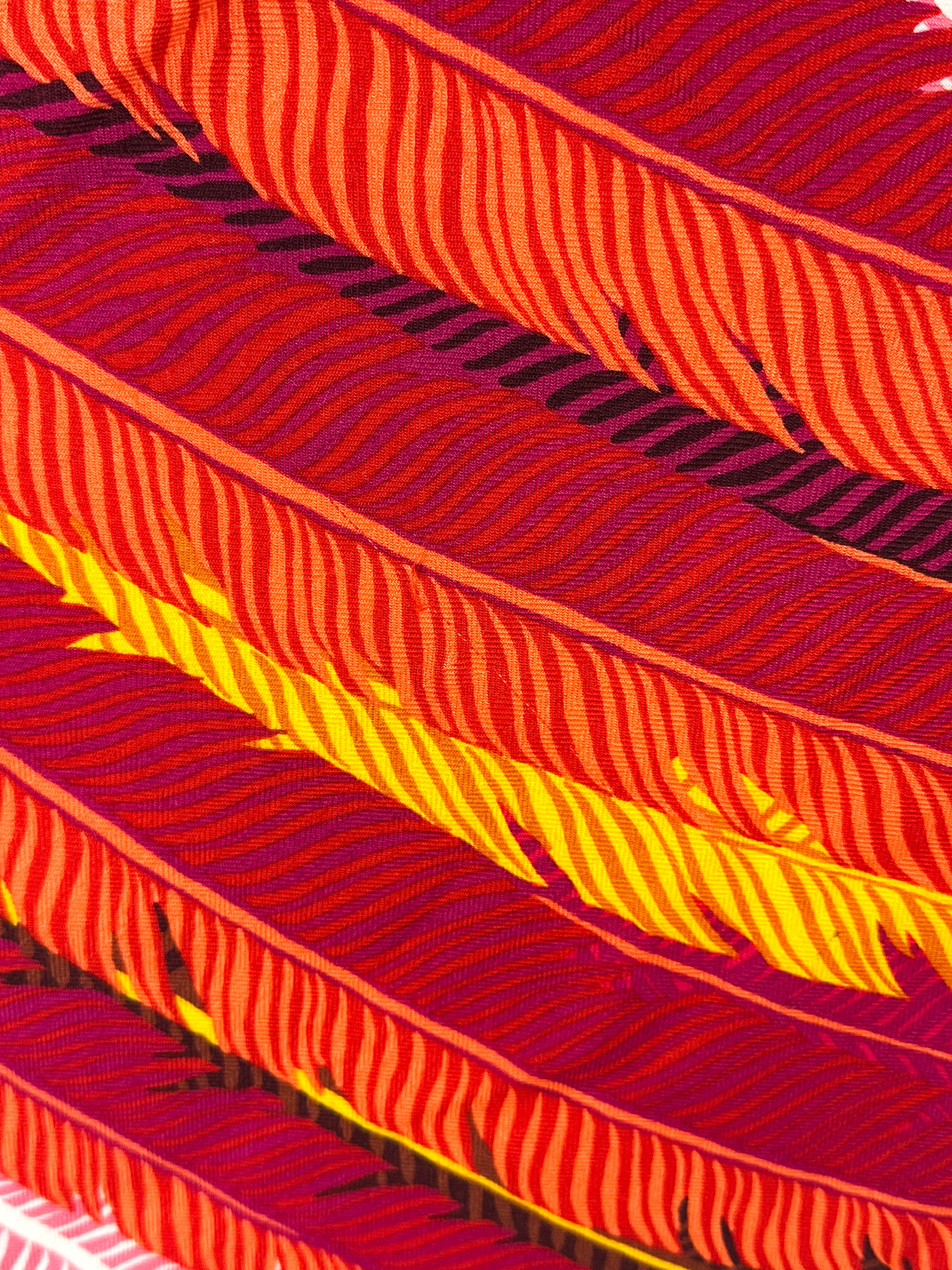 Hermès Jaguar Quetzal Cashmere Silk 140