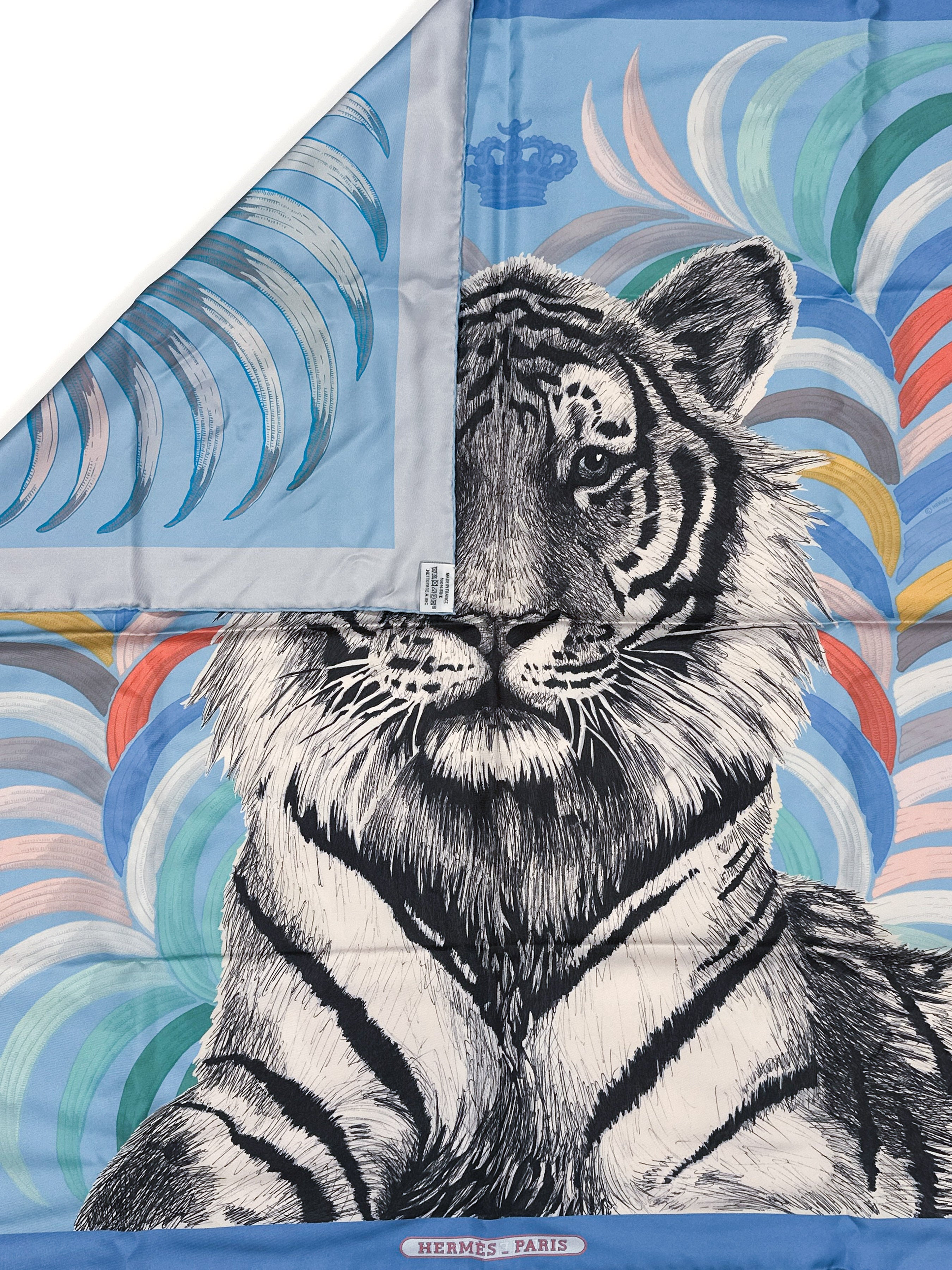 Hermès Tigre Royal Double Face 90