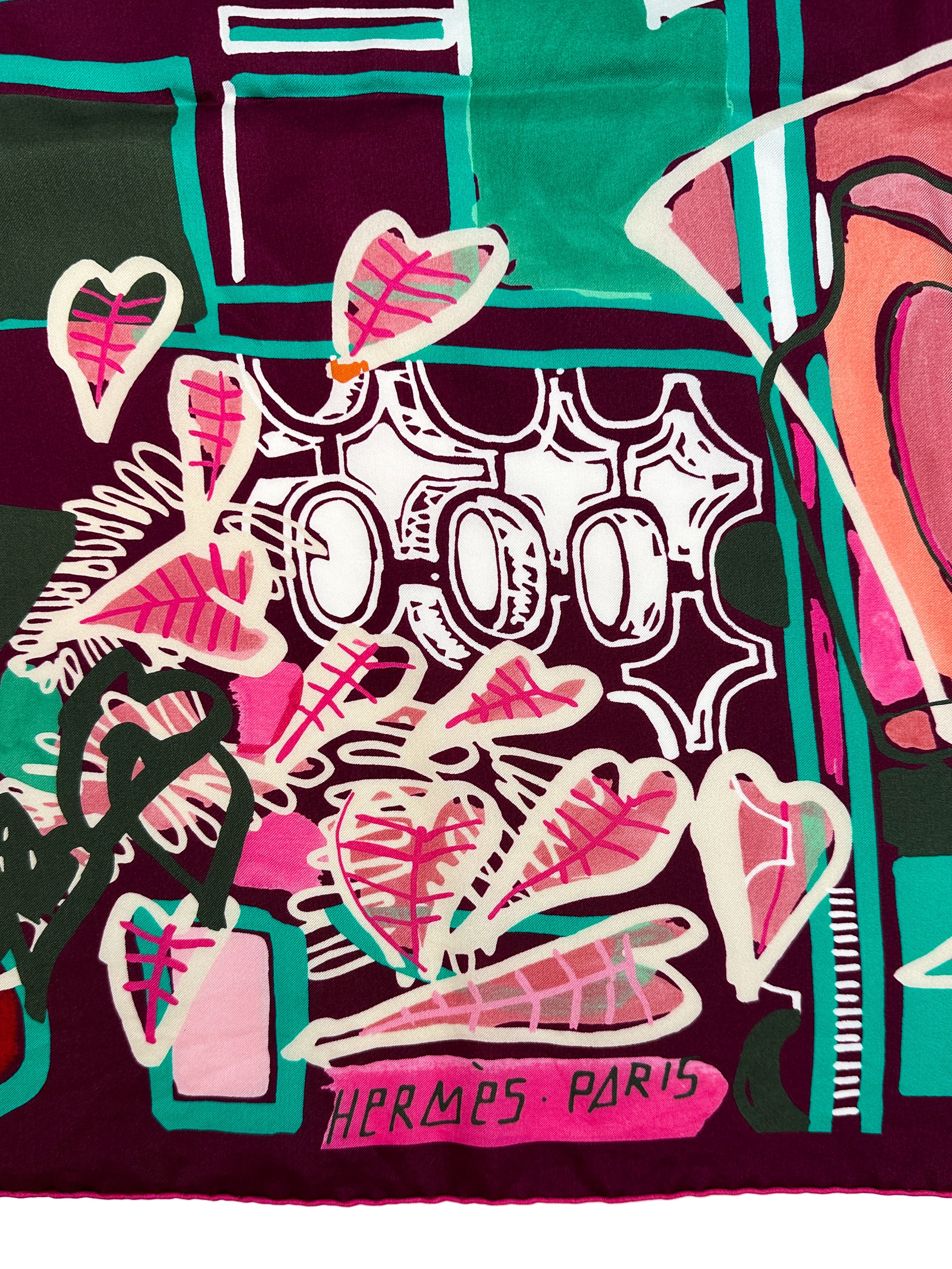 Hermès Modernisme Tropical Silk 140