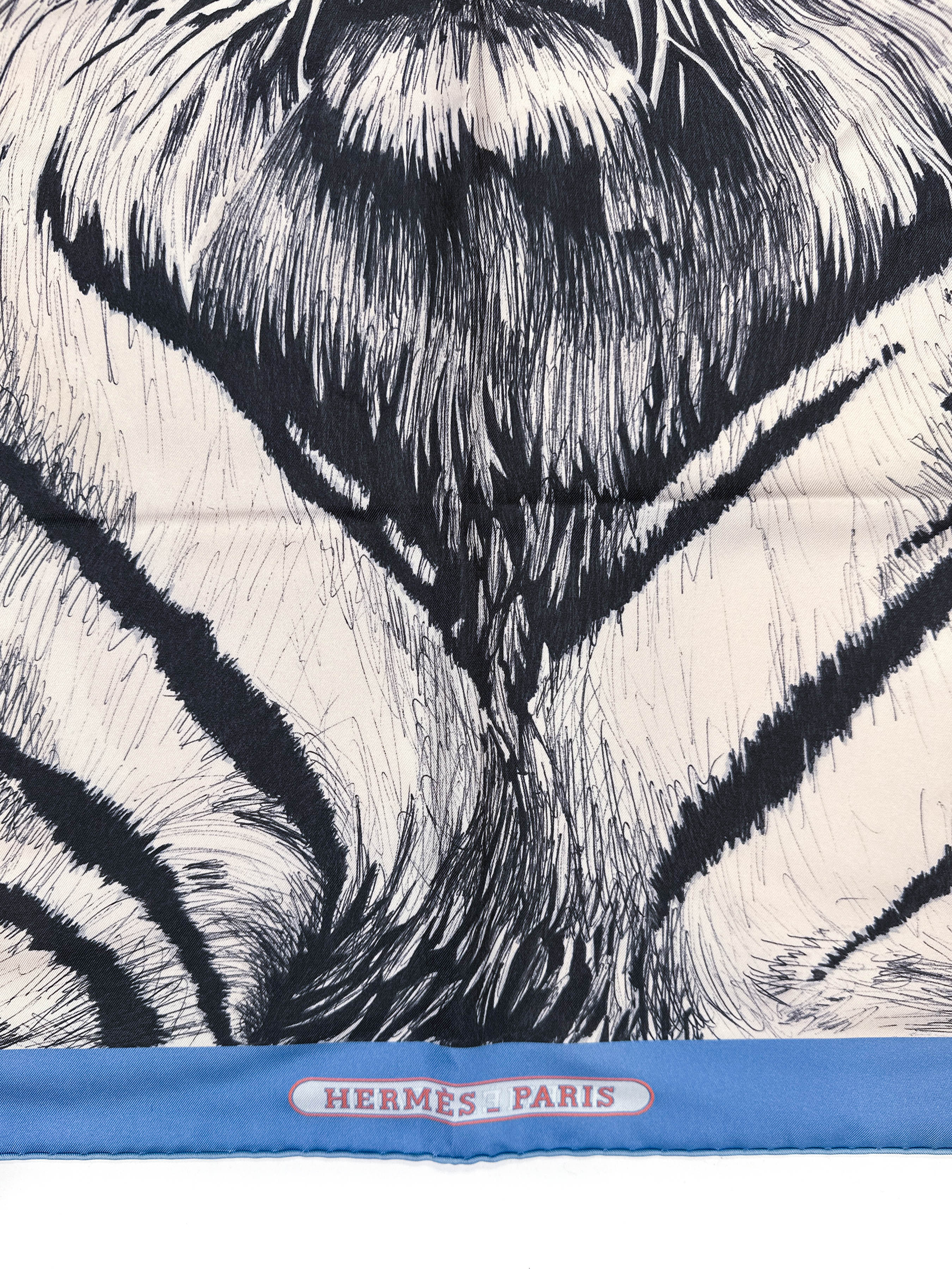 Hermès Tigre Royal Double Face 90