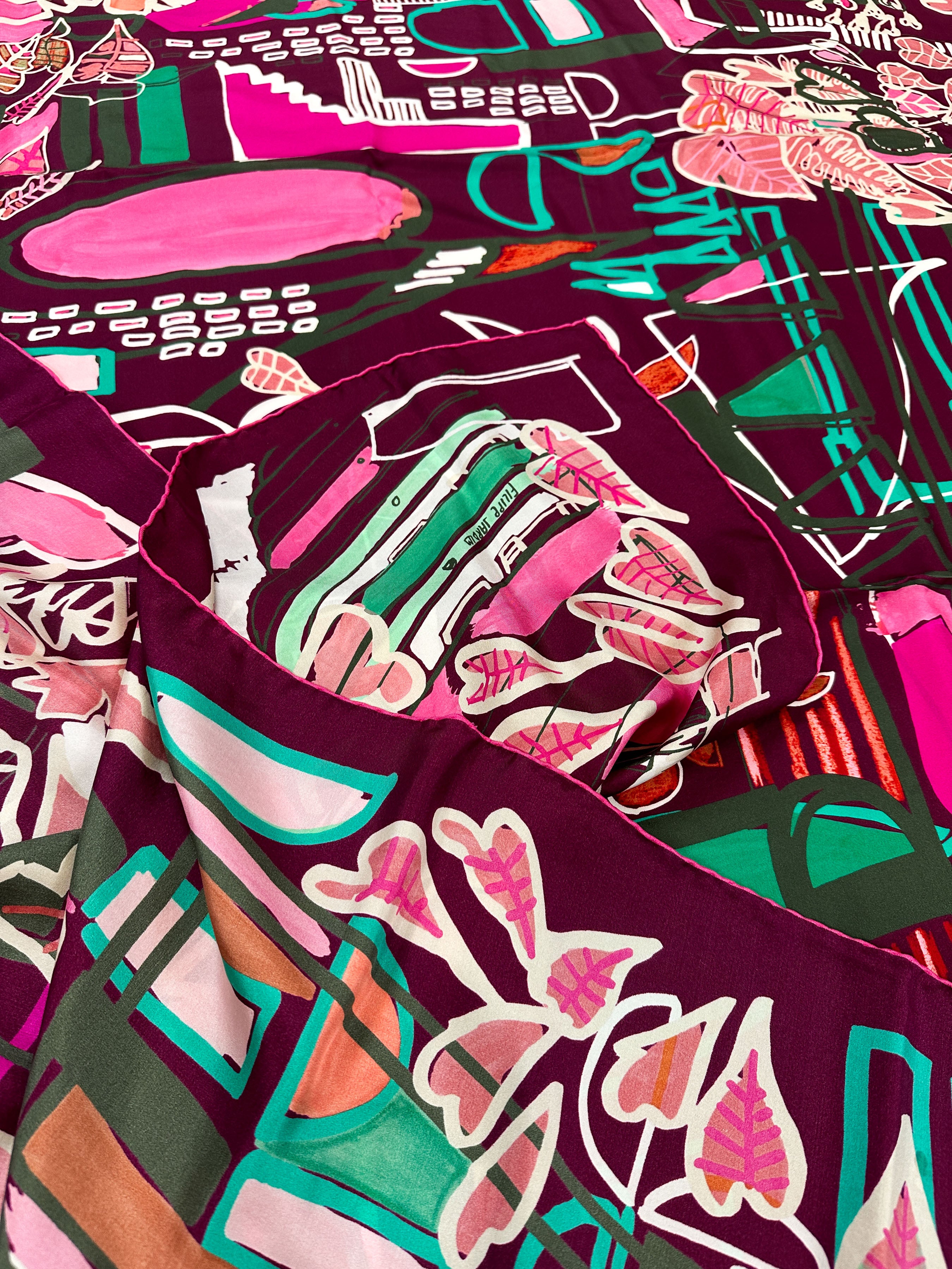 Hermès Modernisme Tropical Silk 140