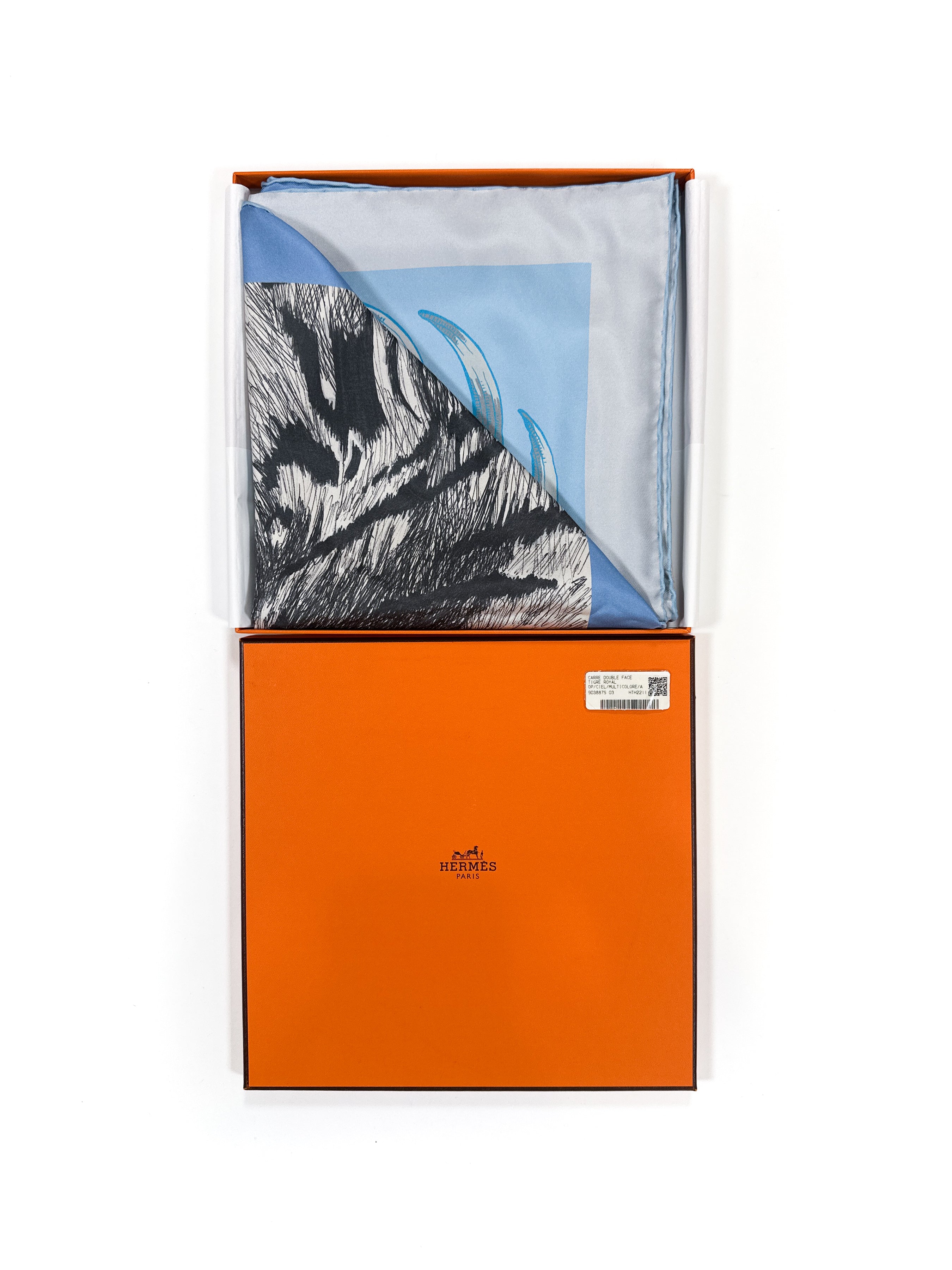 Hermès Tigre Royal Double Face 90