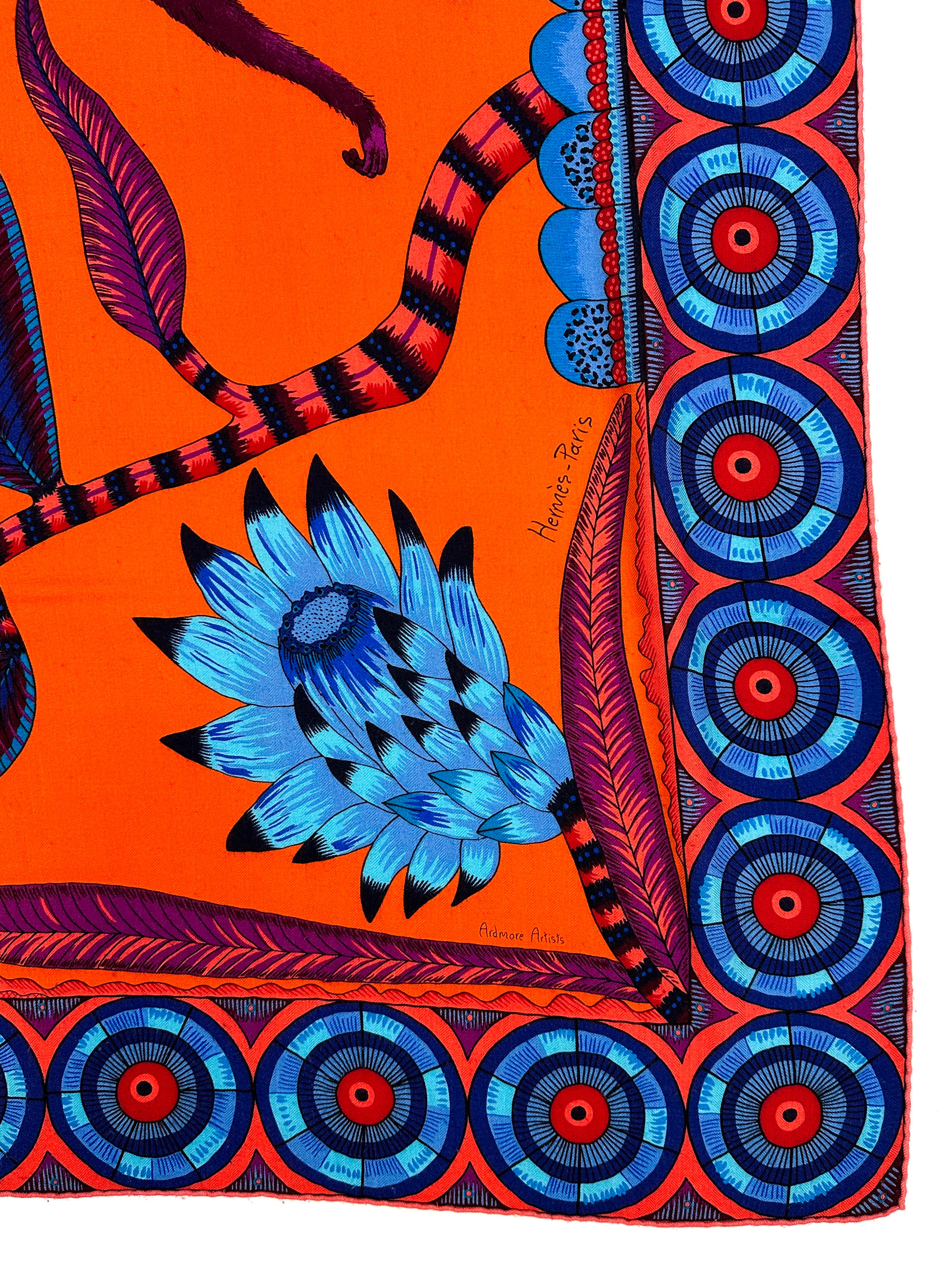 Hermès The Savana Dance Cashmere Silk 140