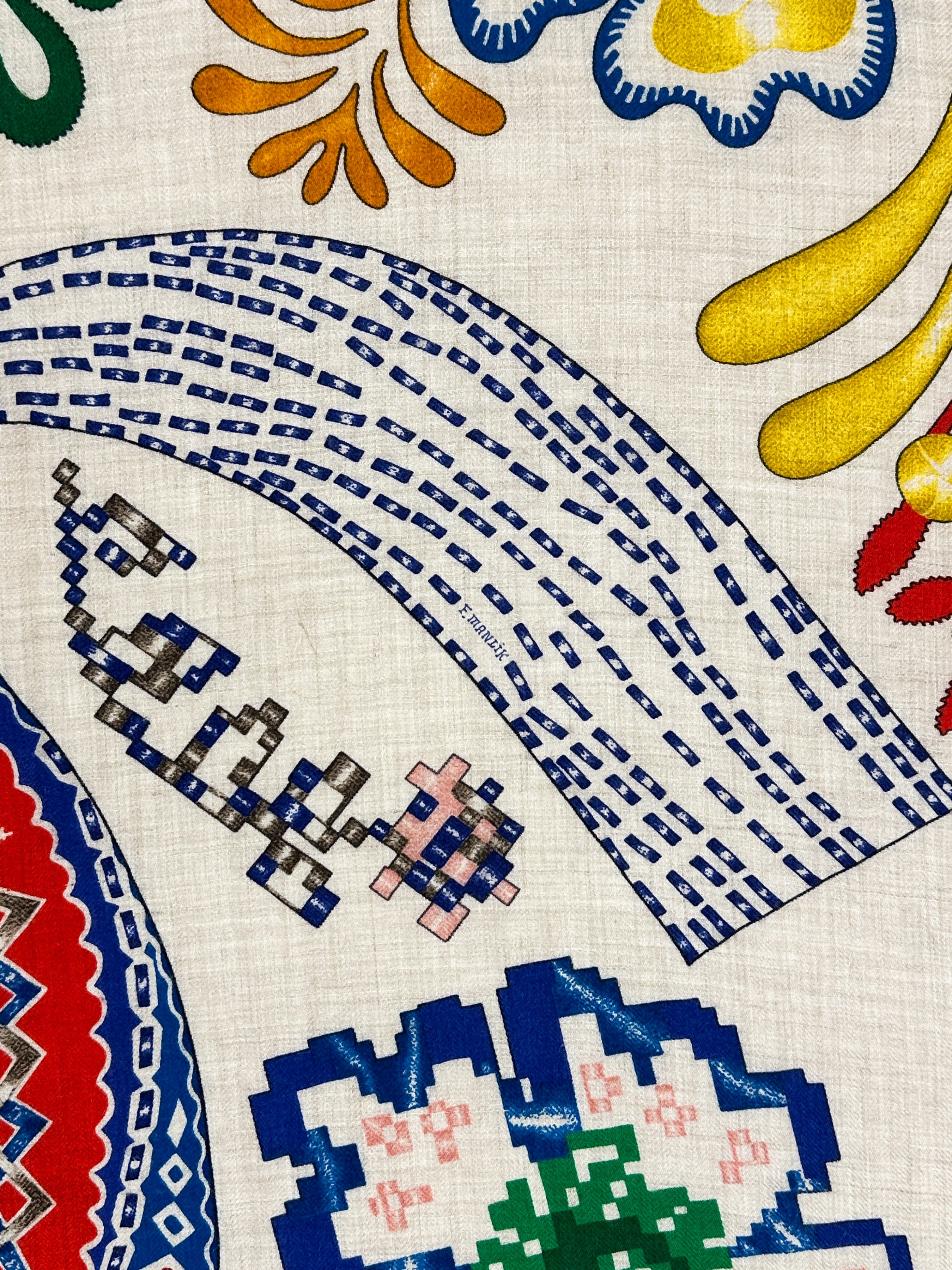 Hermès En Attendant Ulysse Cashmere Silk 140