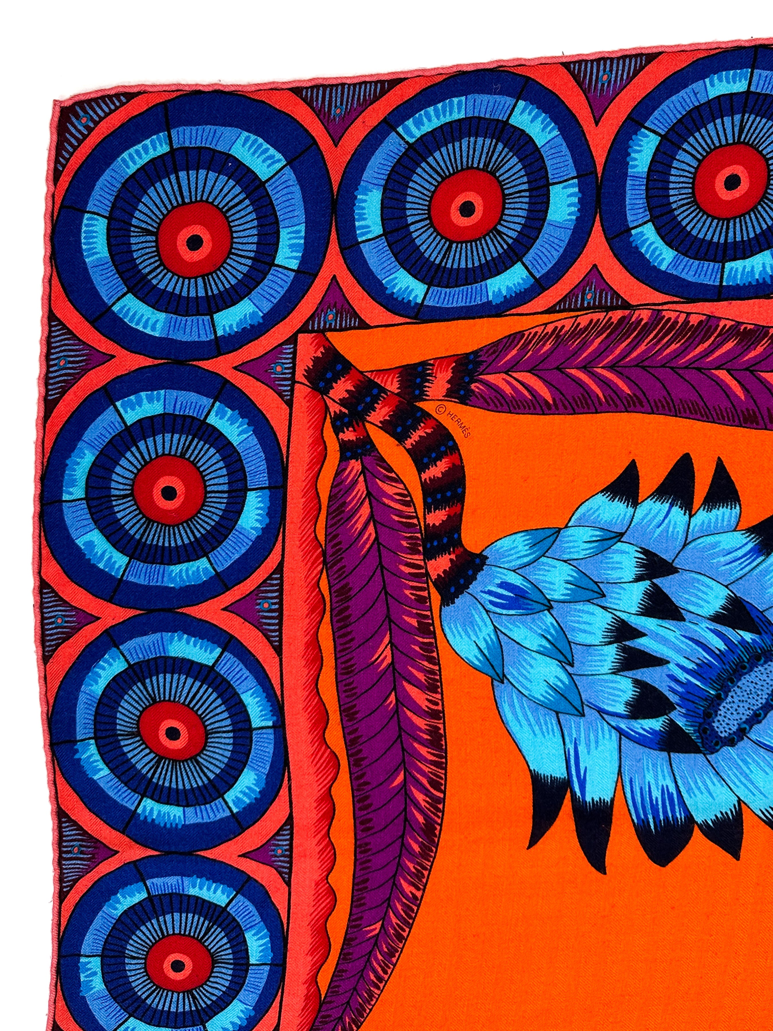 Hermès The Savana Dance Cashmere Silk 140