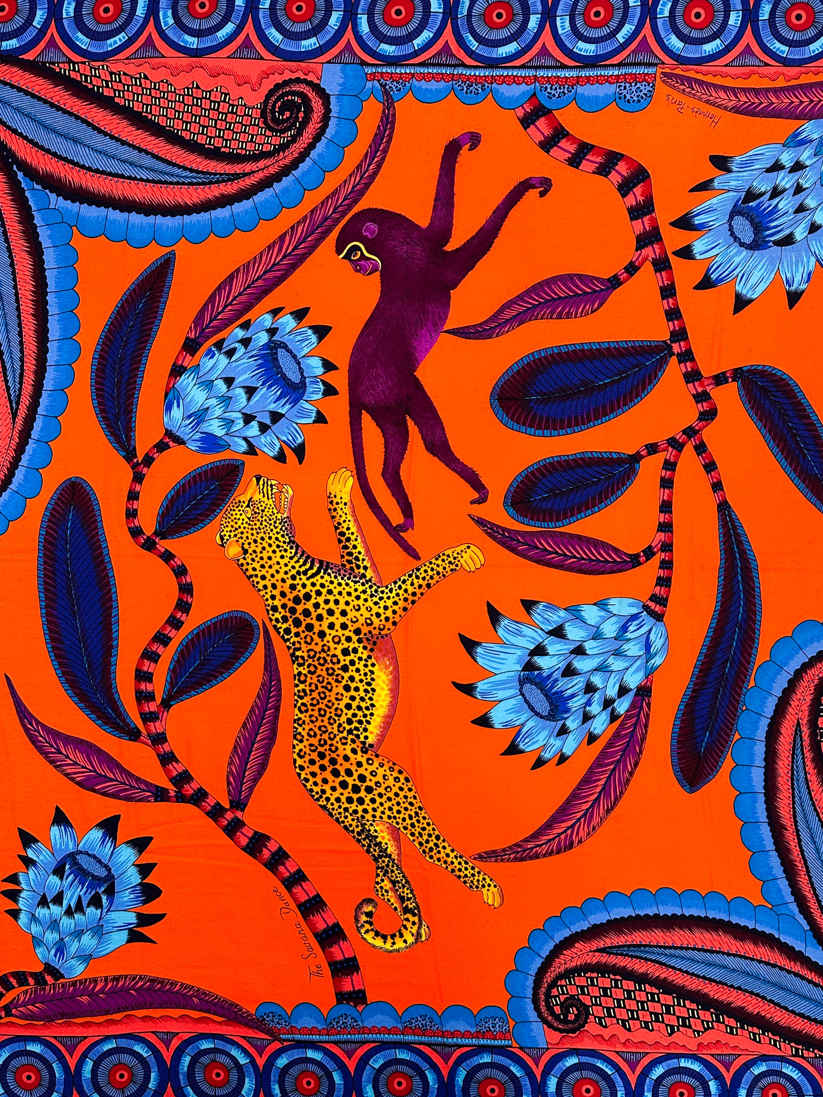 Hermès The Savana Dance Cashmere Silk 140