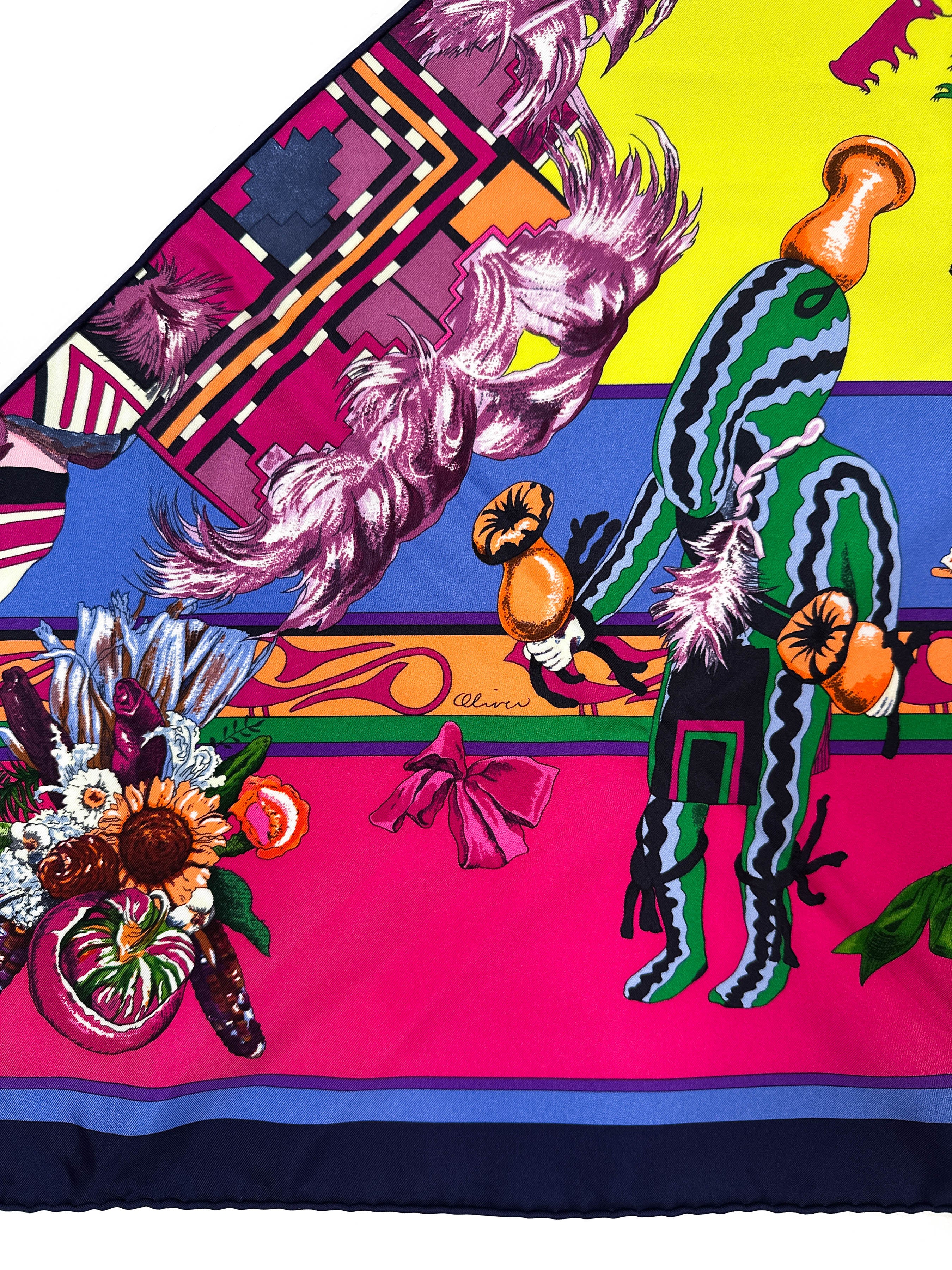 Hermès Kachinas Silk Giant Triangle