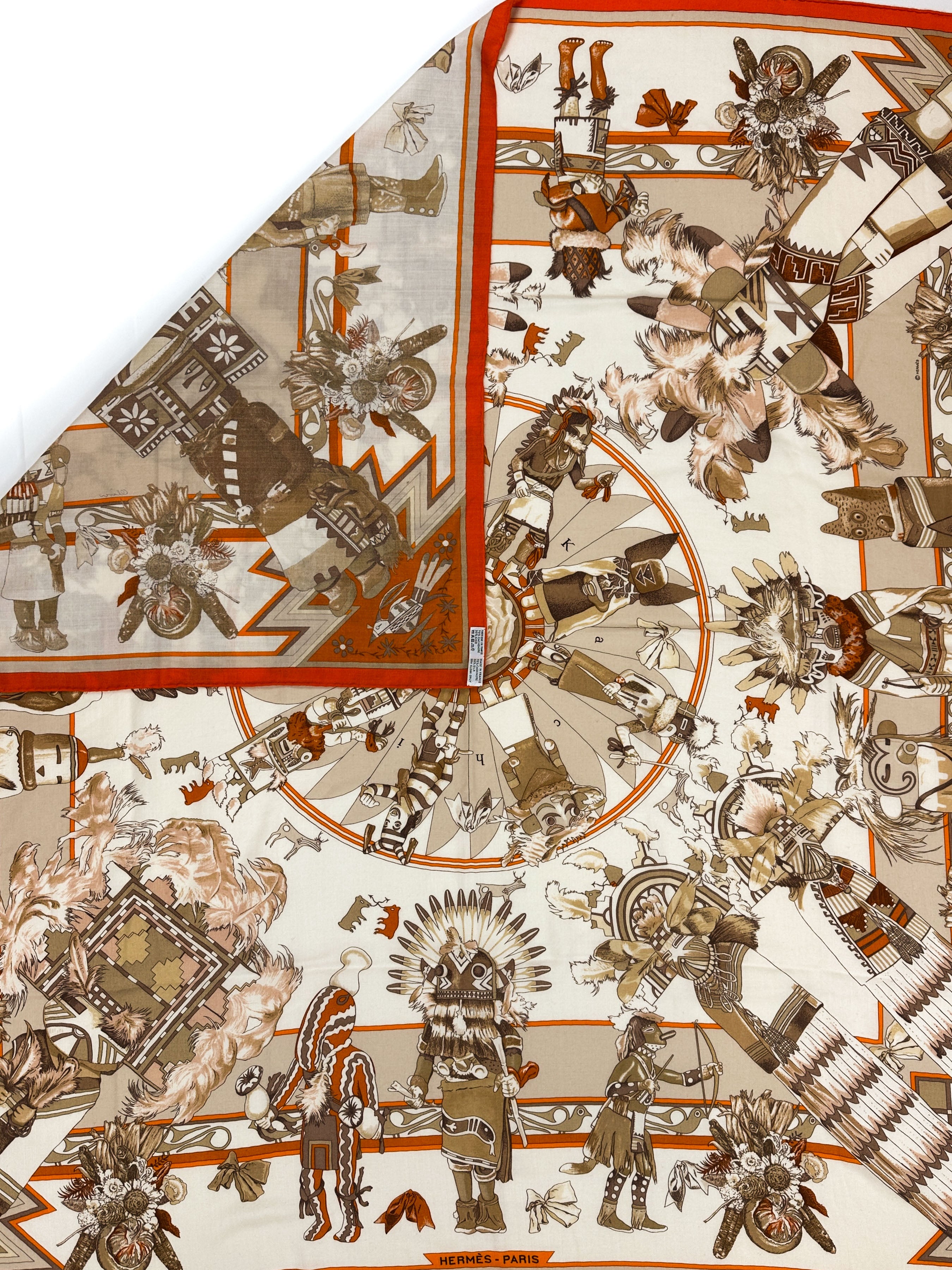 Hermès Kachinas Cashmere Silk 140