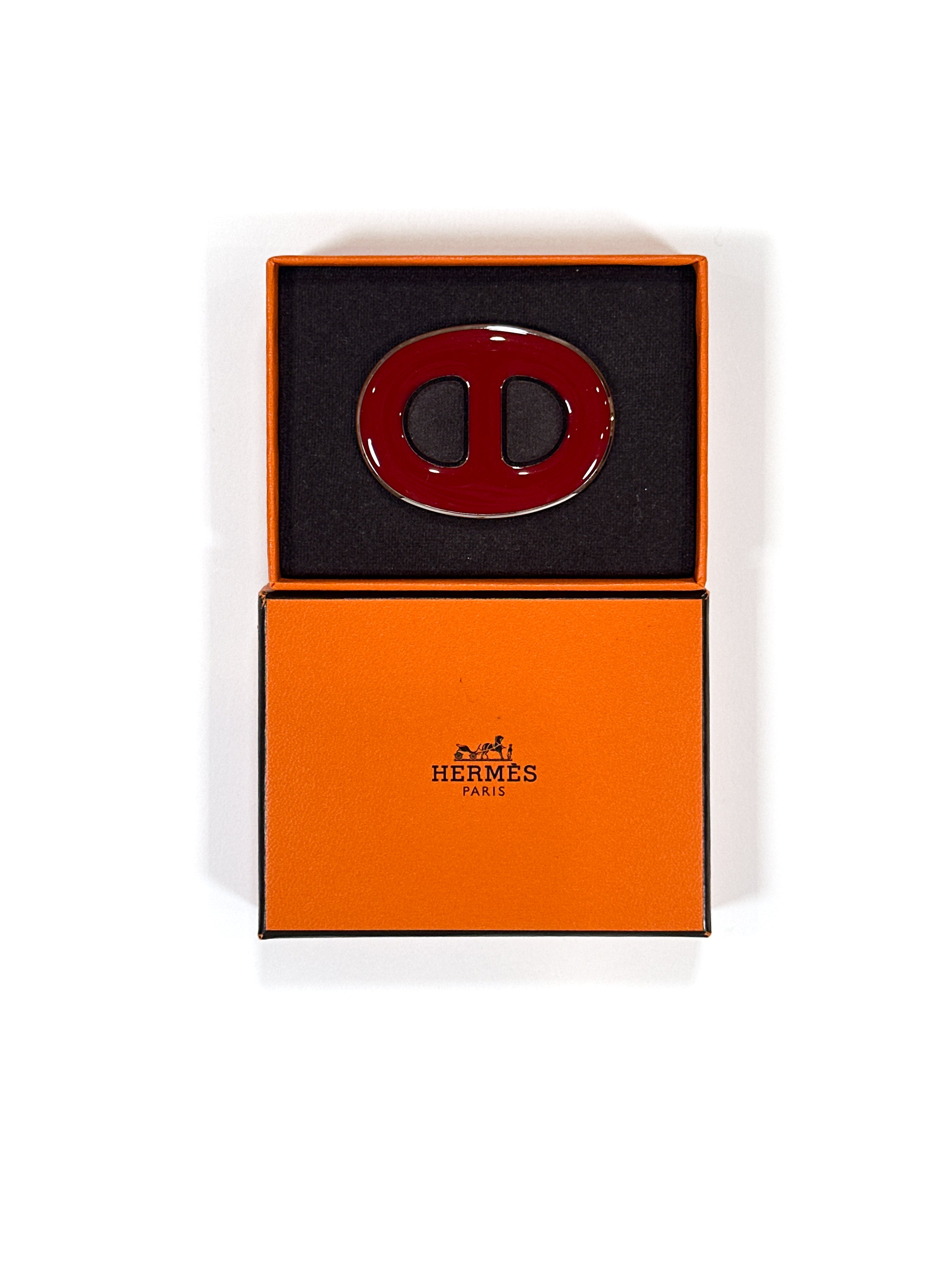 Hermès Chaine d'Ancre 70 Enamel Scarf Ring