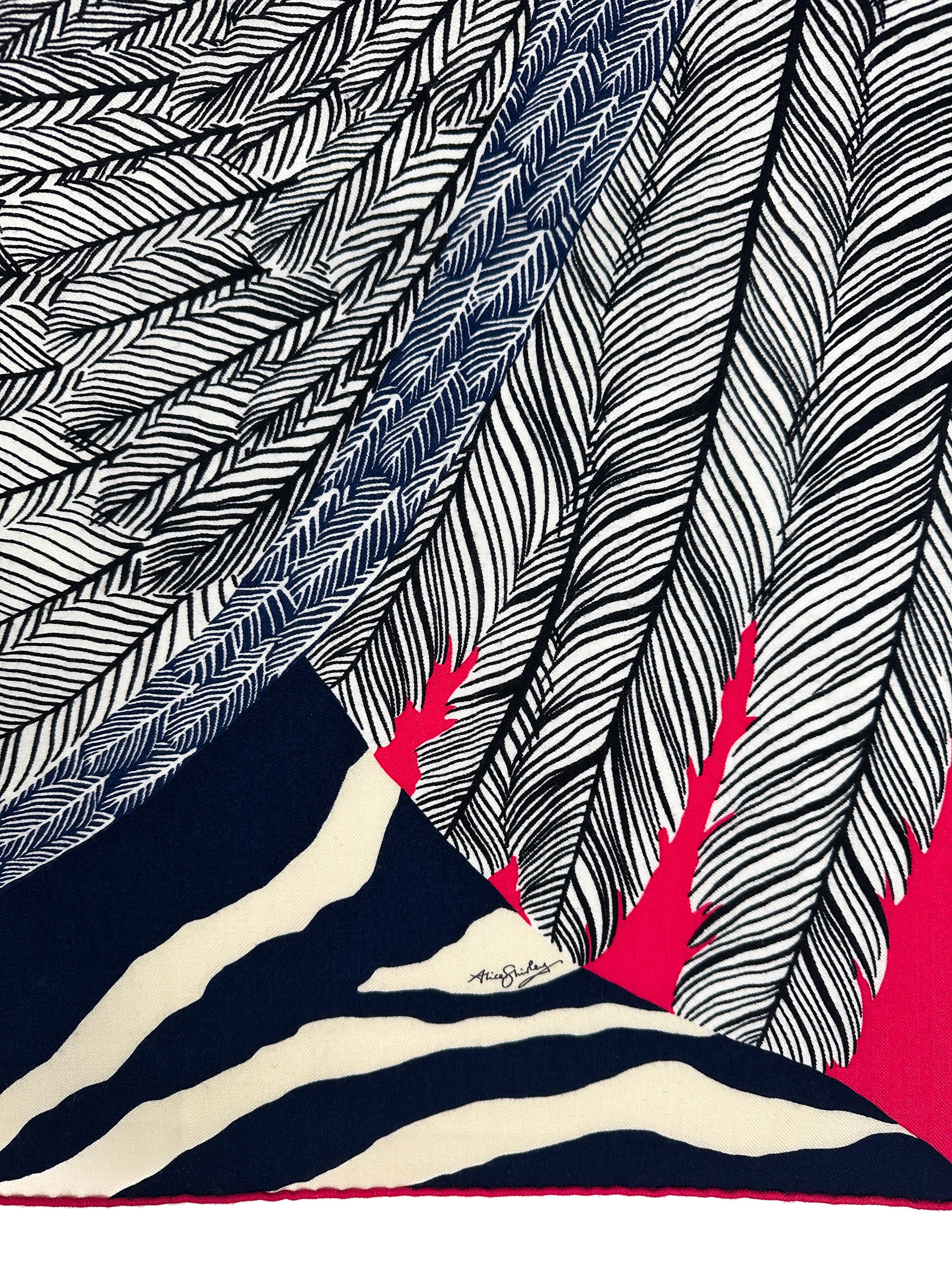 Hermès Zebra Pegasus Cashmere Silk 140
