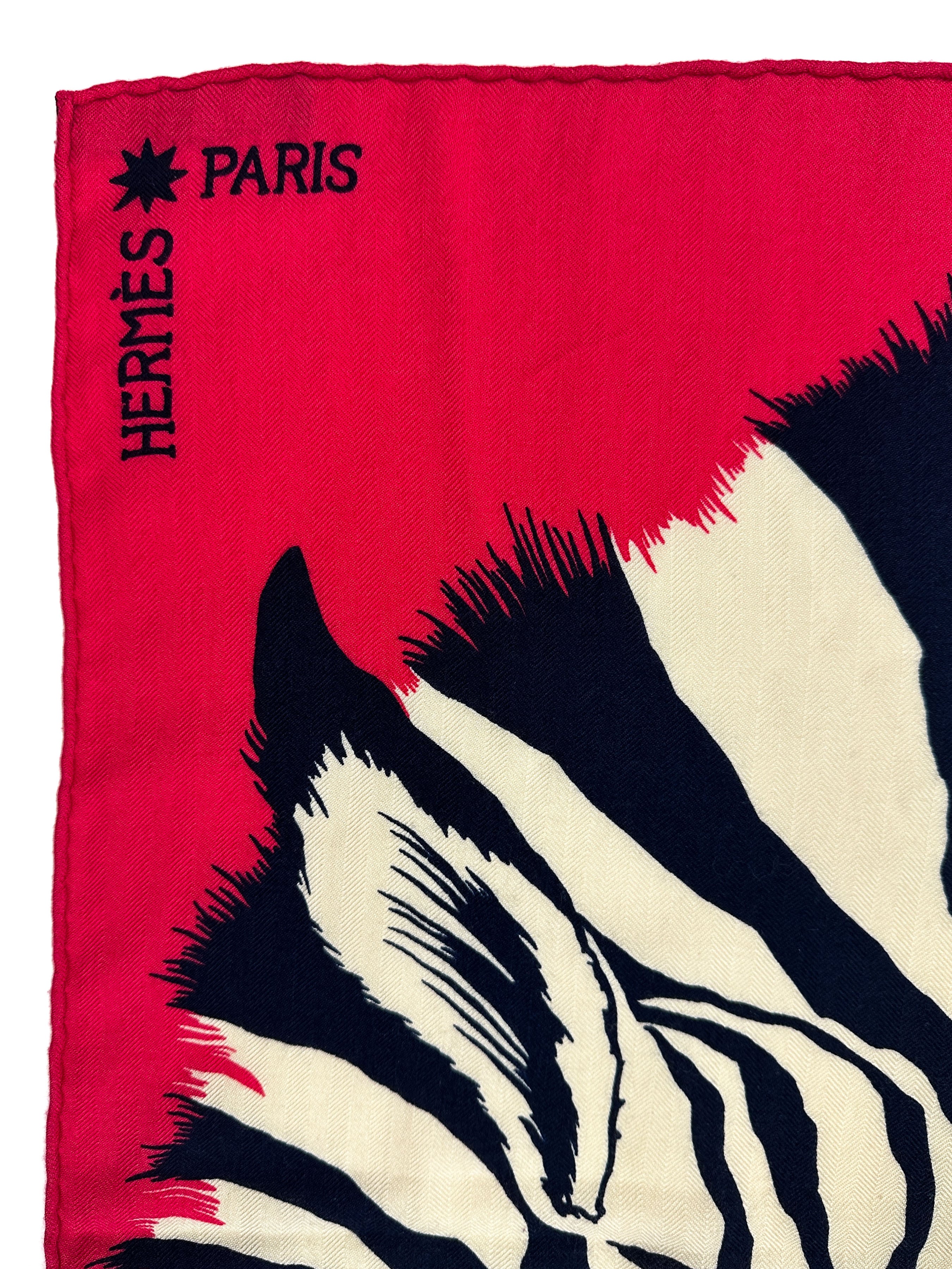 Hermès Zebra Pegasus Cashmere Silk 140