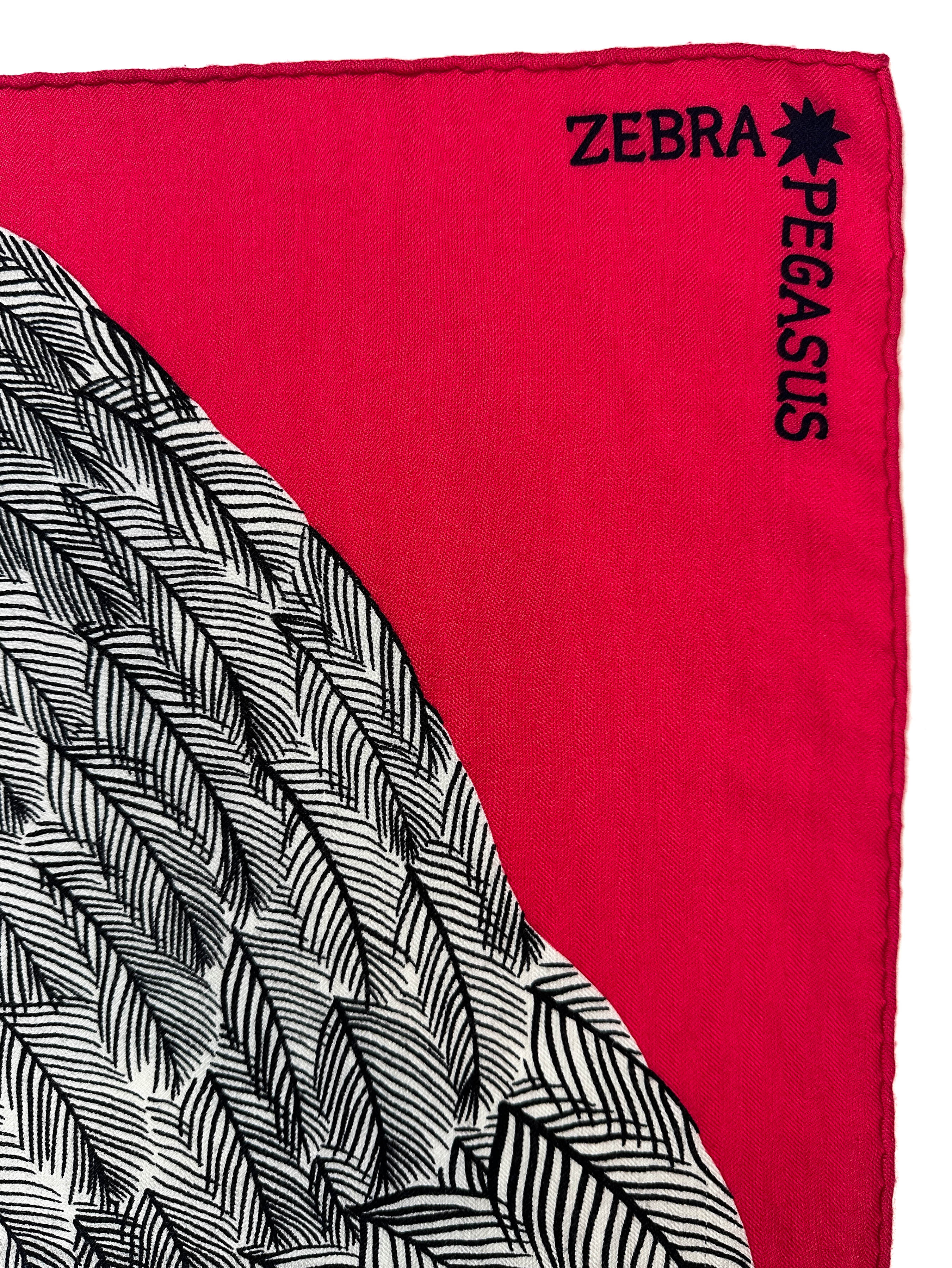 Hermès Zebra Pegasus Cashmere Silk 140