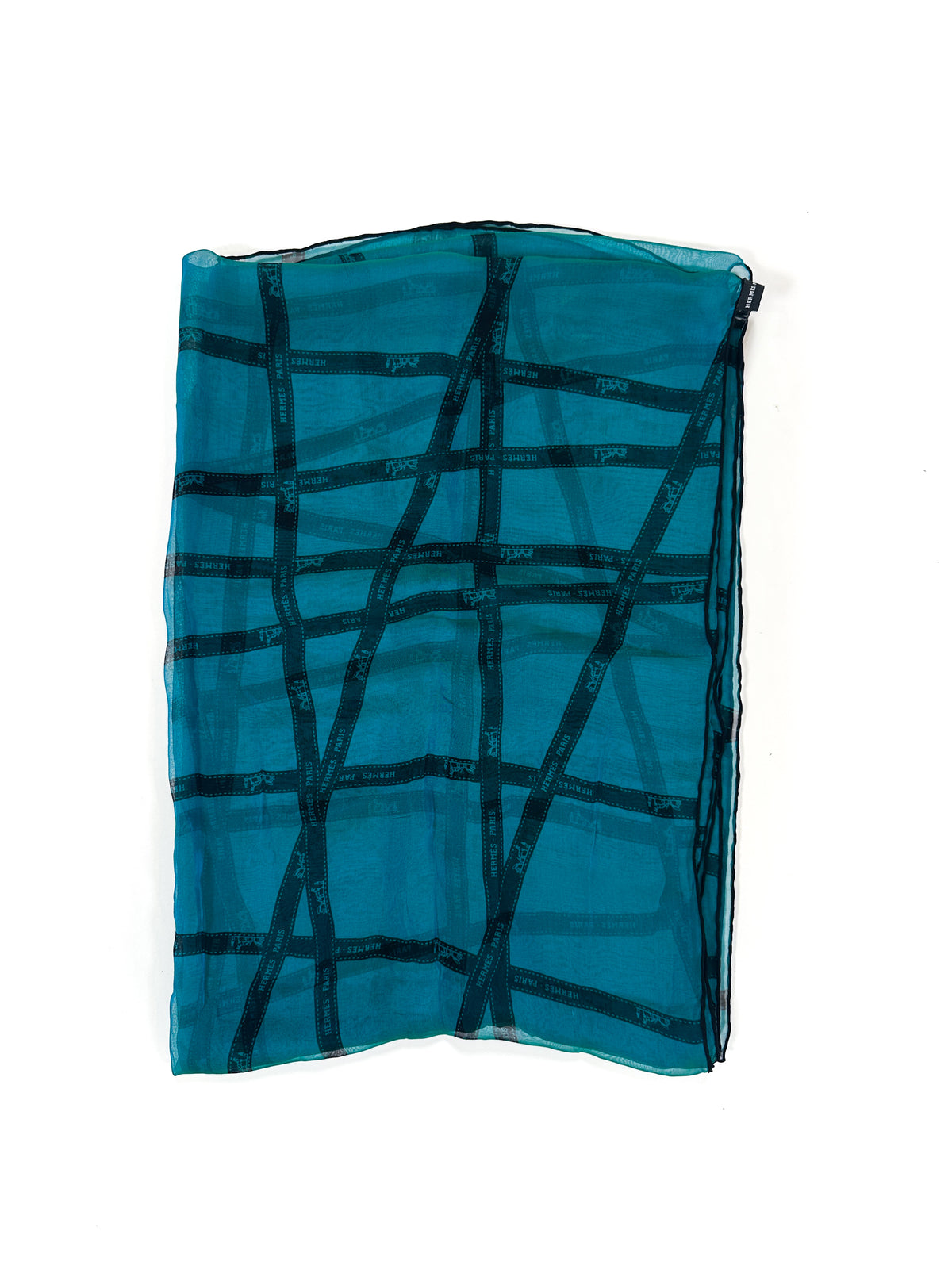 Hermès Bolduc Changeant Mousseline Shawl