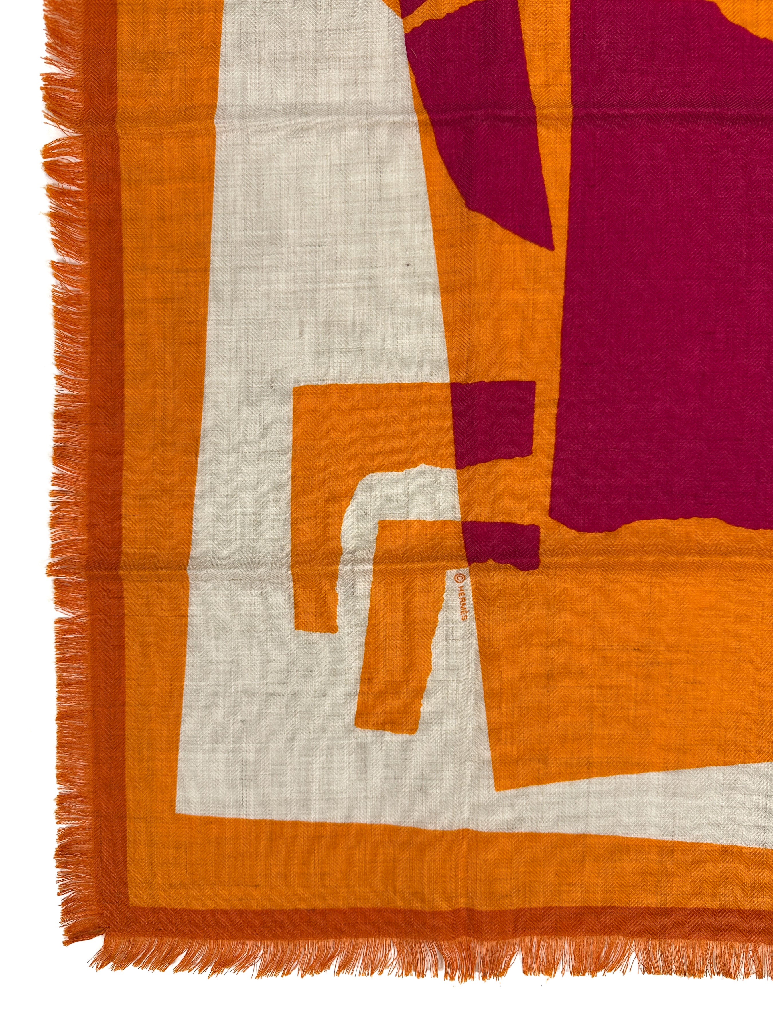 Hermès Velký Lov Fringe Cashmere Silk 100