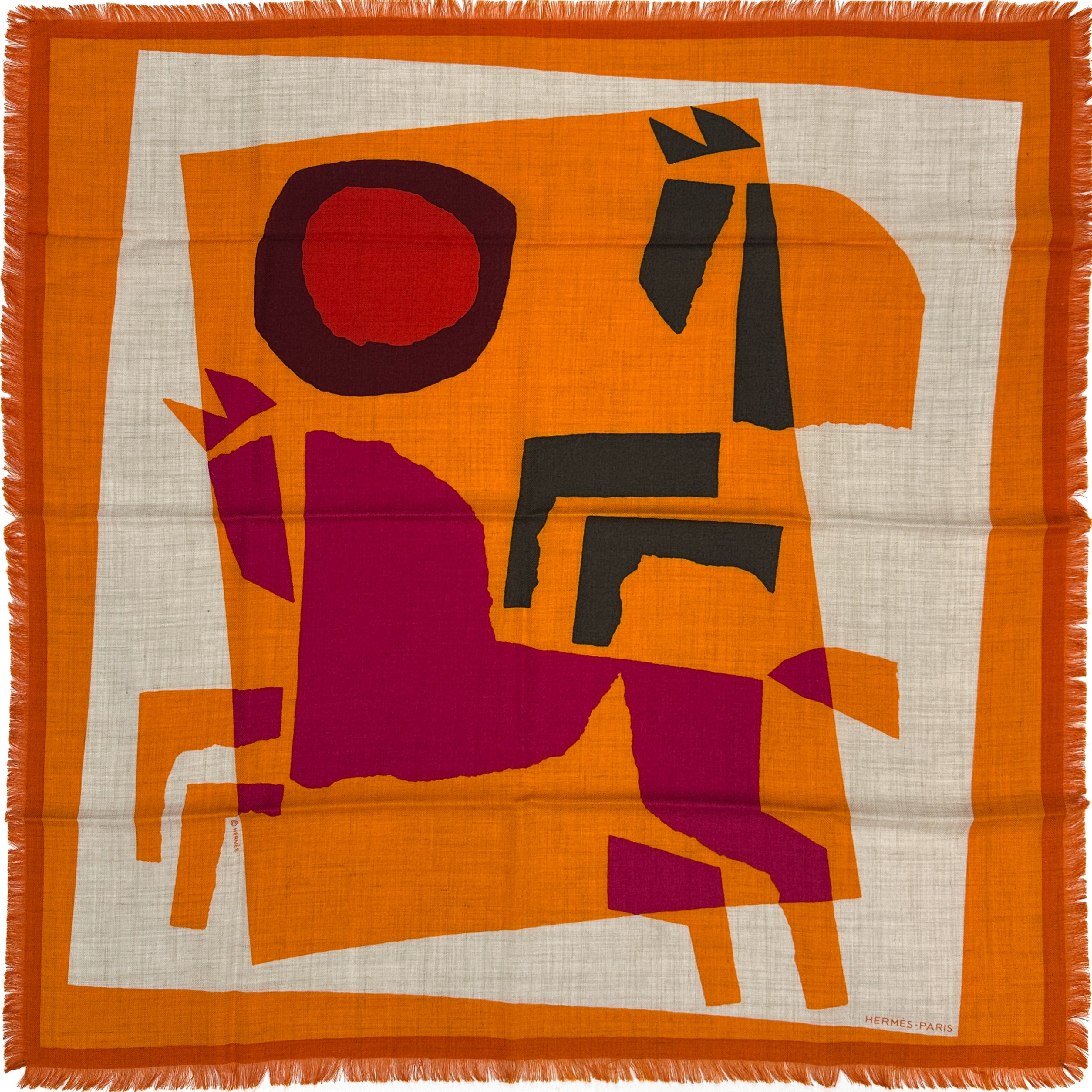 Hermès Velký Lov Fringe Cashmere Silk 100