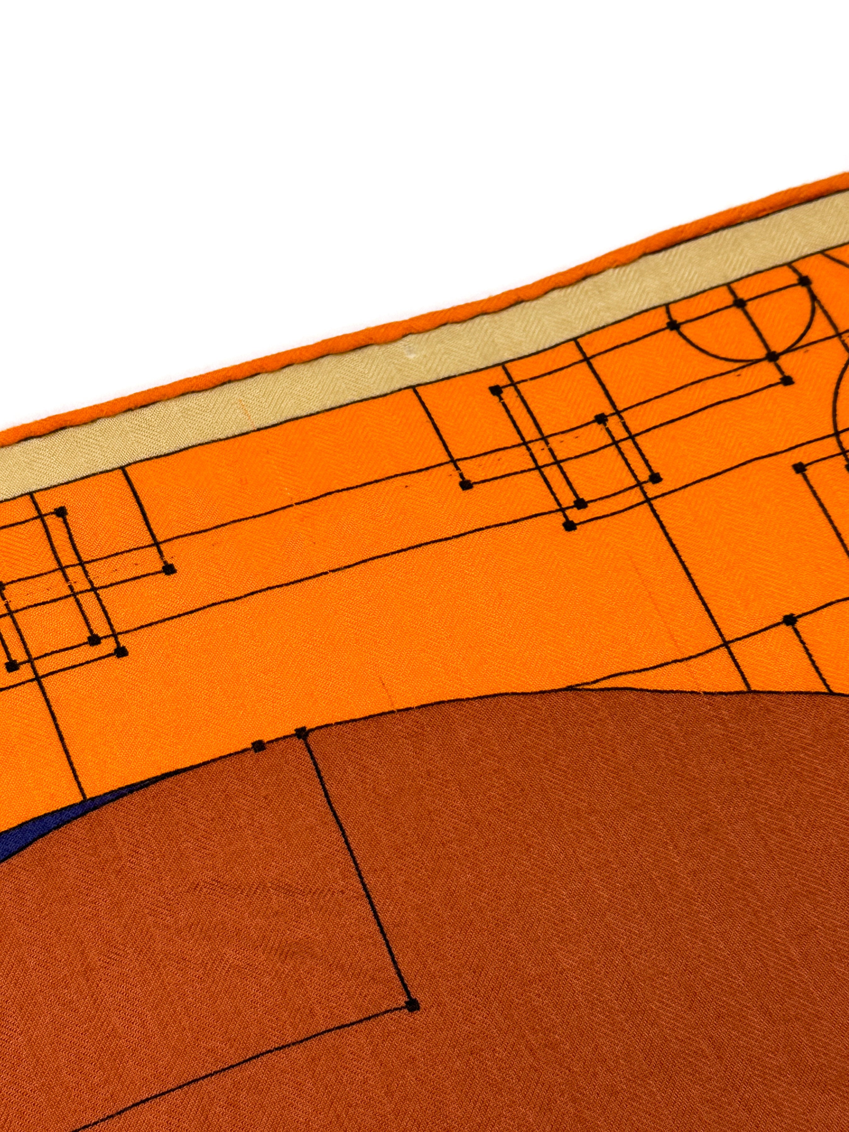 Hermès Échec Au Roi Cashmere Silk 140