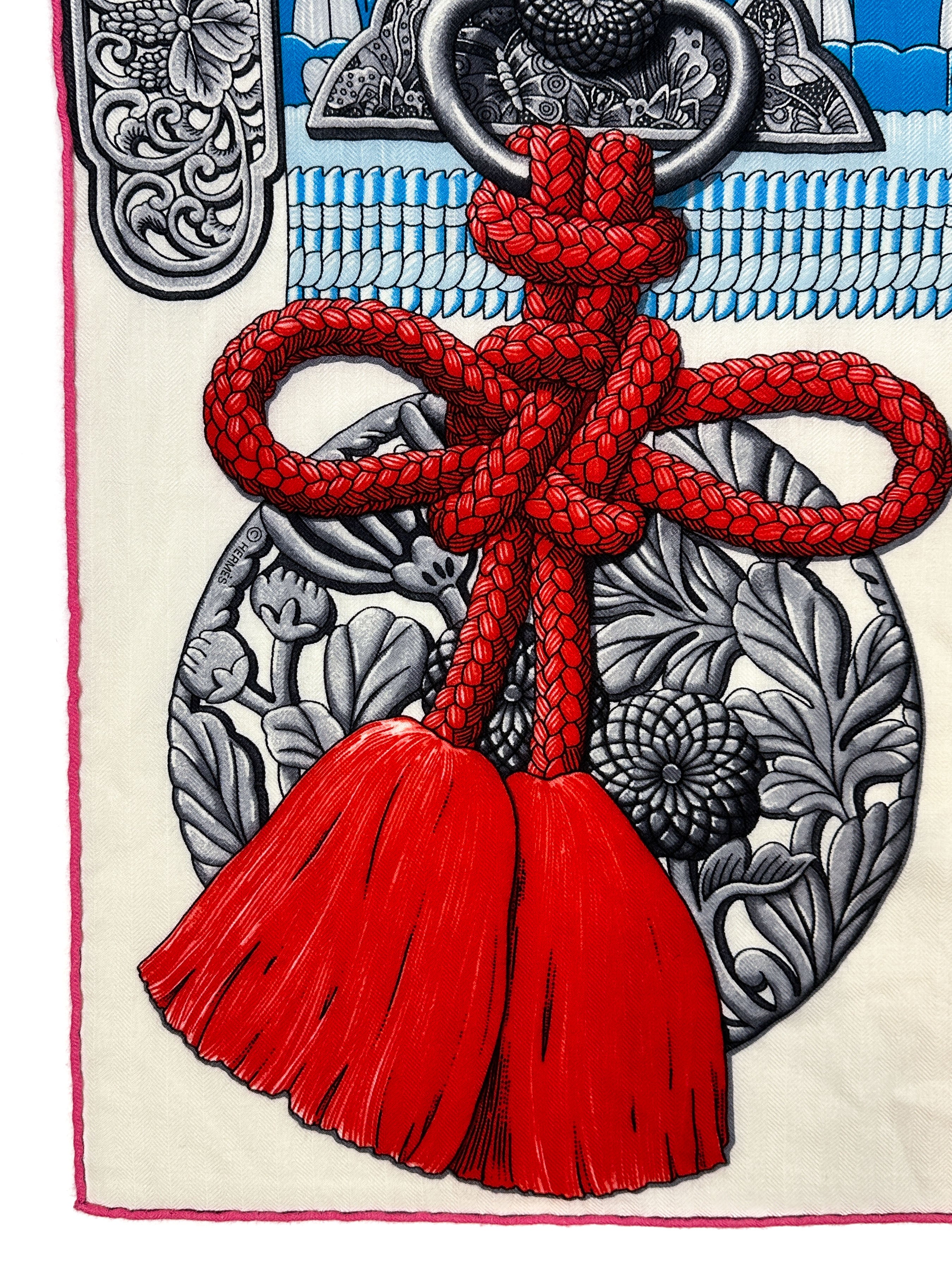 Hermès Parures de Samourais Cashmere Silk 140