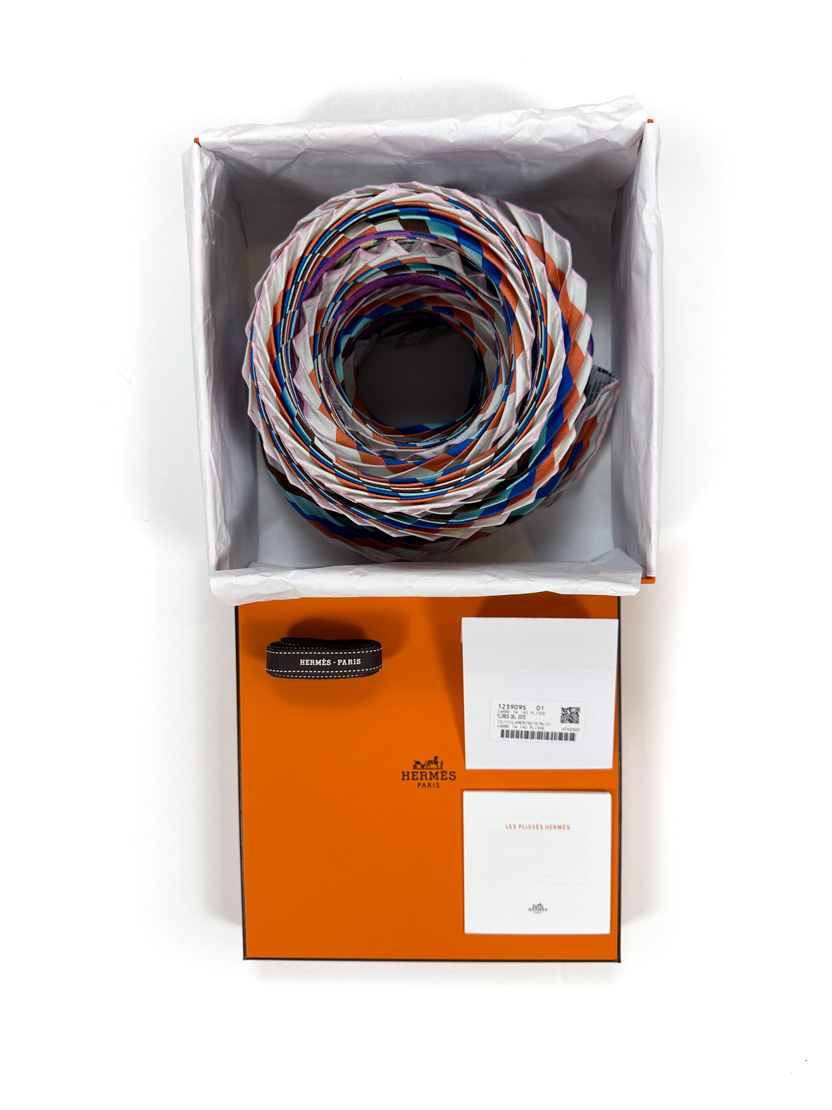 Hermès Flores Del Este Silk Plissé 140