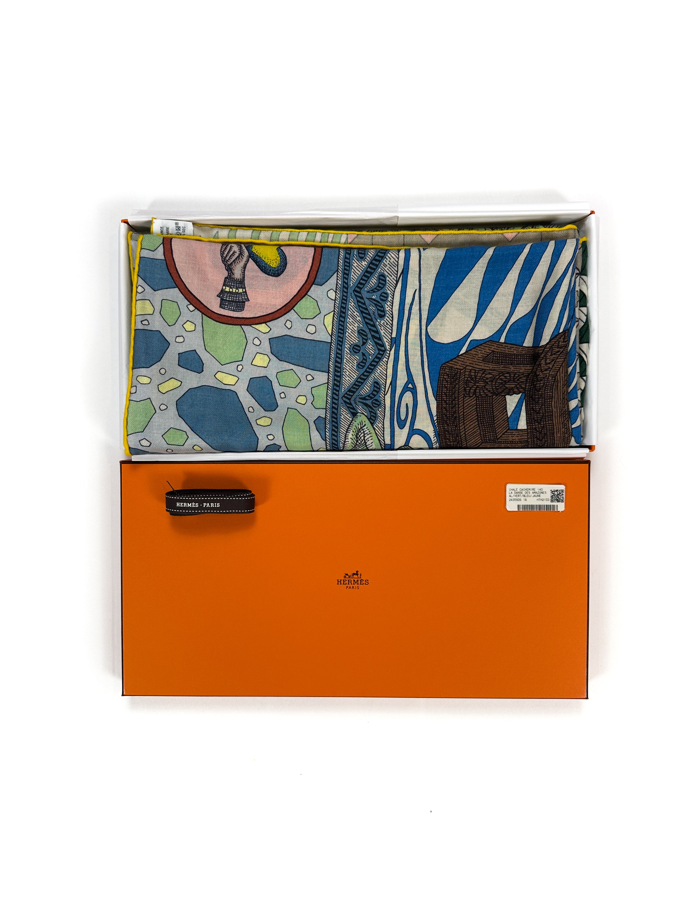 Hermès La Danse des Amazones Cashmere Silk 140